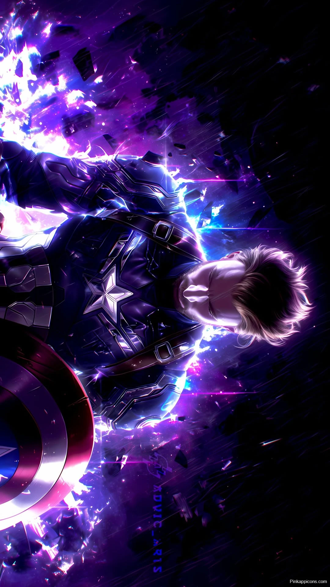 Captain America Energy Shield Wallpaper Powerful Avenger Captain America Energy Shield Wallpaper Powerful Avenger