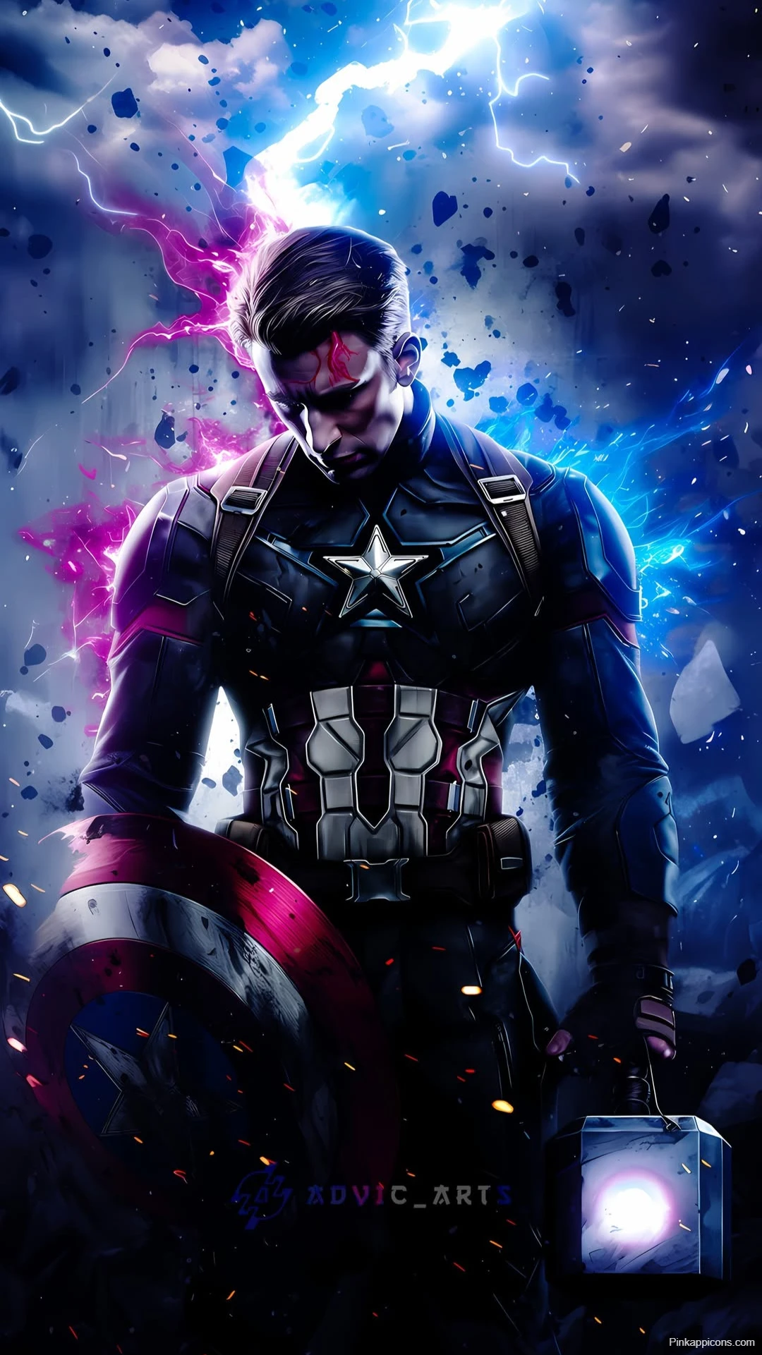 Captain America Mjolnir Wallpaper Worthy Avenger Power Captain America Mjolnir Wallpaper Worthy Avenger Power