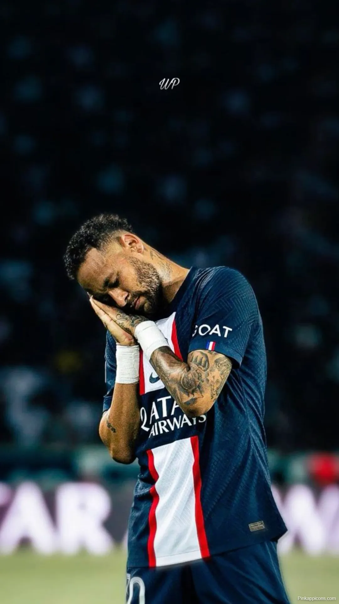 Contemplative Neymar Wallpaper Sleeping or Praying Gesture Contemplative Neymar Wallpaper Sleeping or Praying Gesture