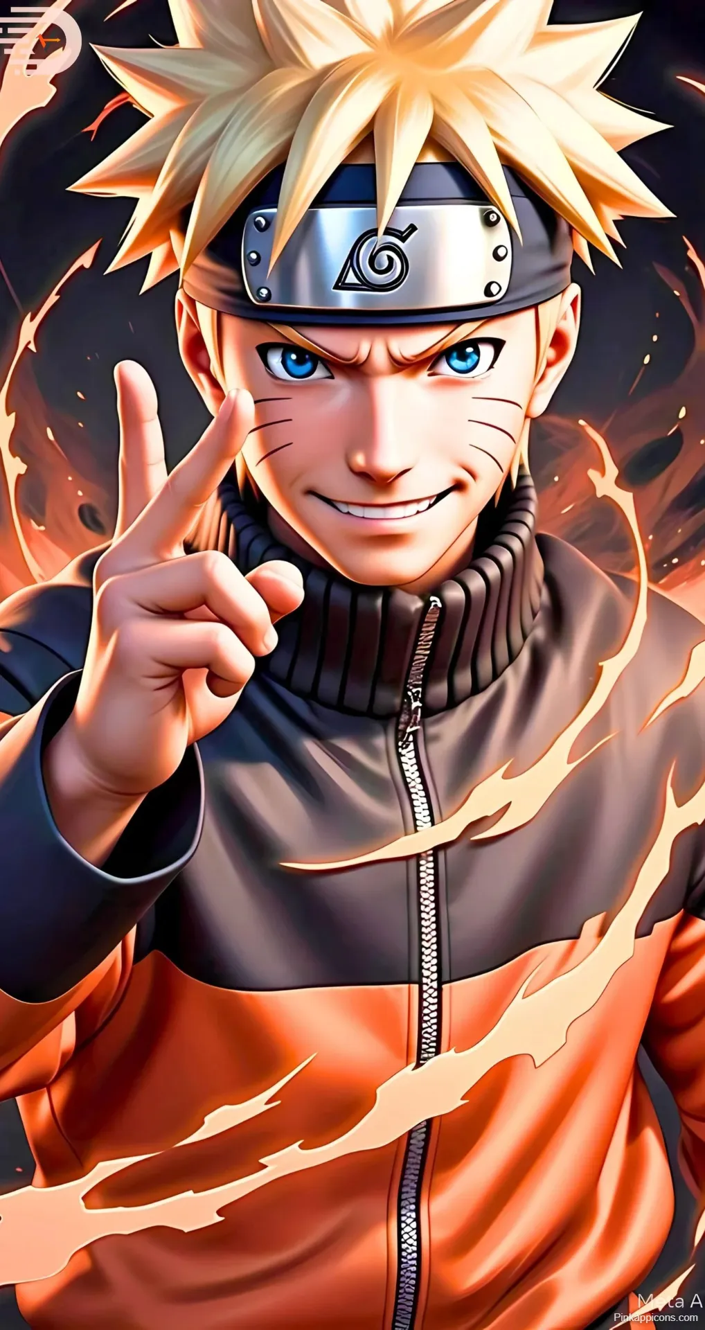 Cool Anime Wallpapers Energetic Naruto with Spiraling Energy