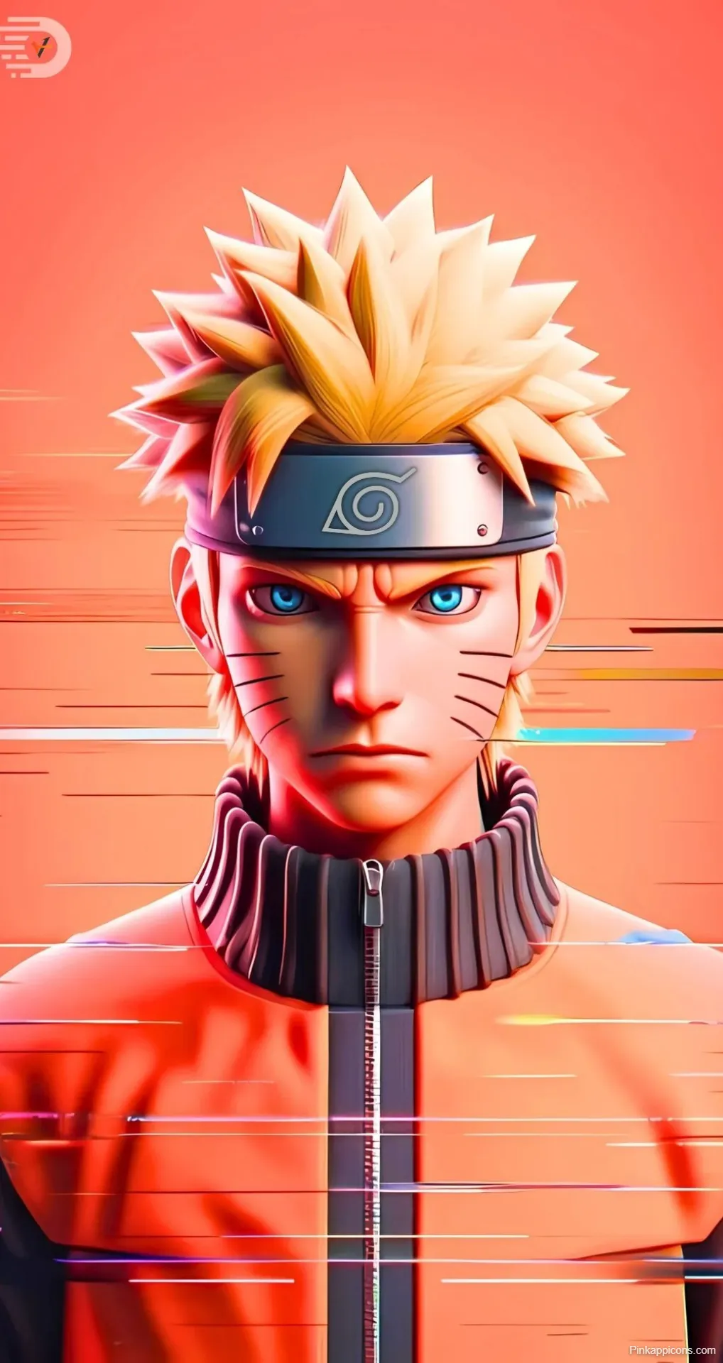 Cool Anime Wallpapers Focused Naruto with Blue Eyes and Headband