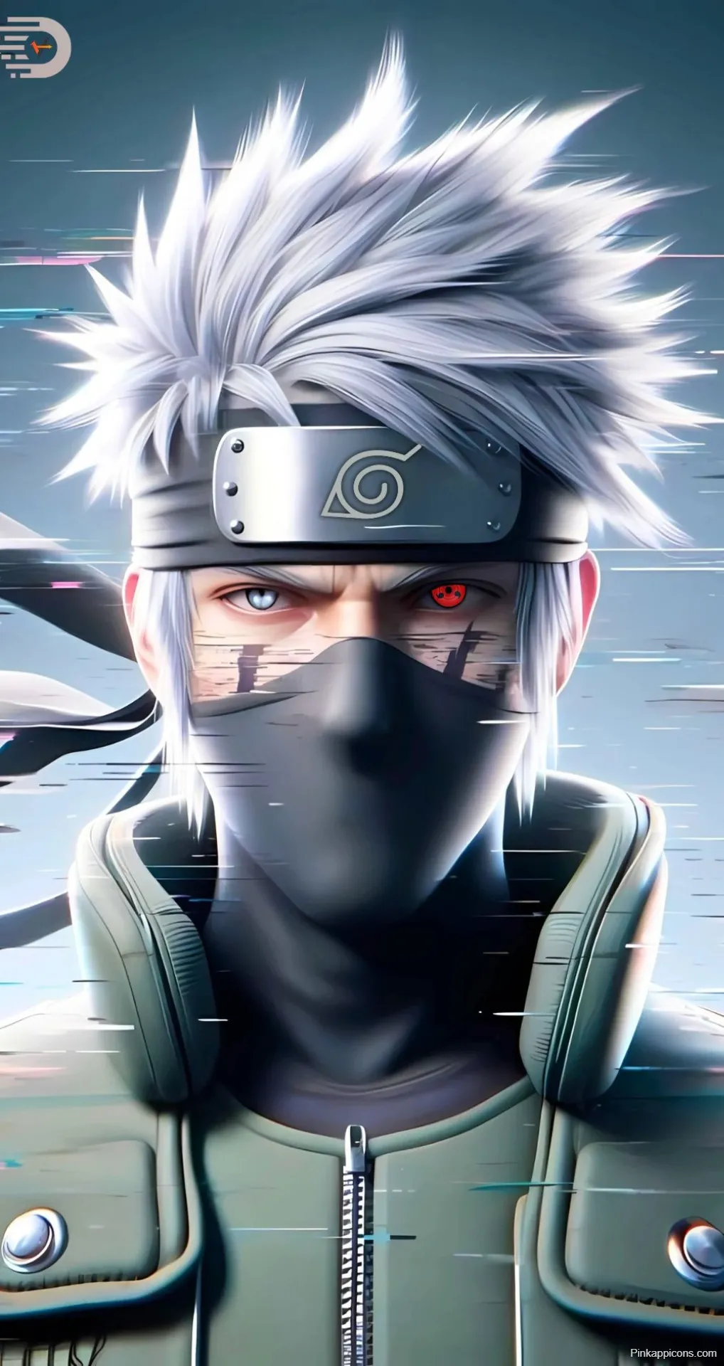 Cool Anime Wallpapers Intense Kakashi with Sharingan Eye