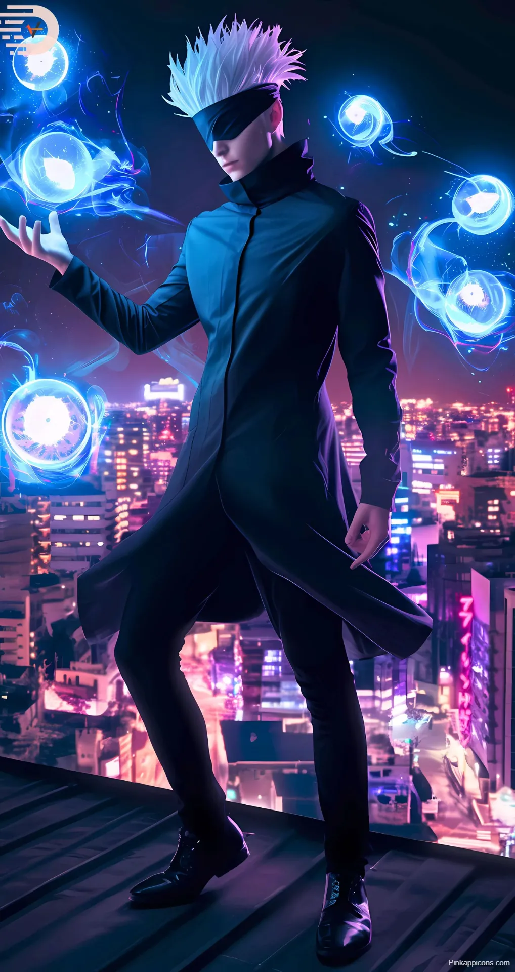 Cool Anime Wallpapers Mysterious White-Haired Anime Character in Futuristic City
