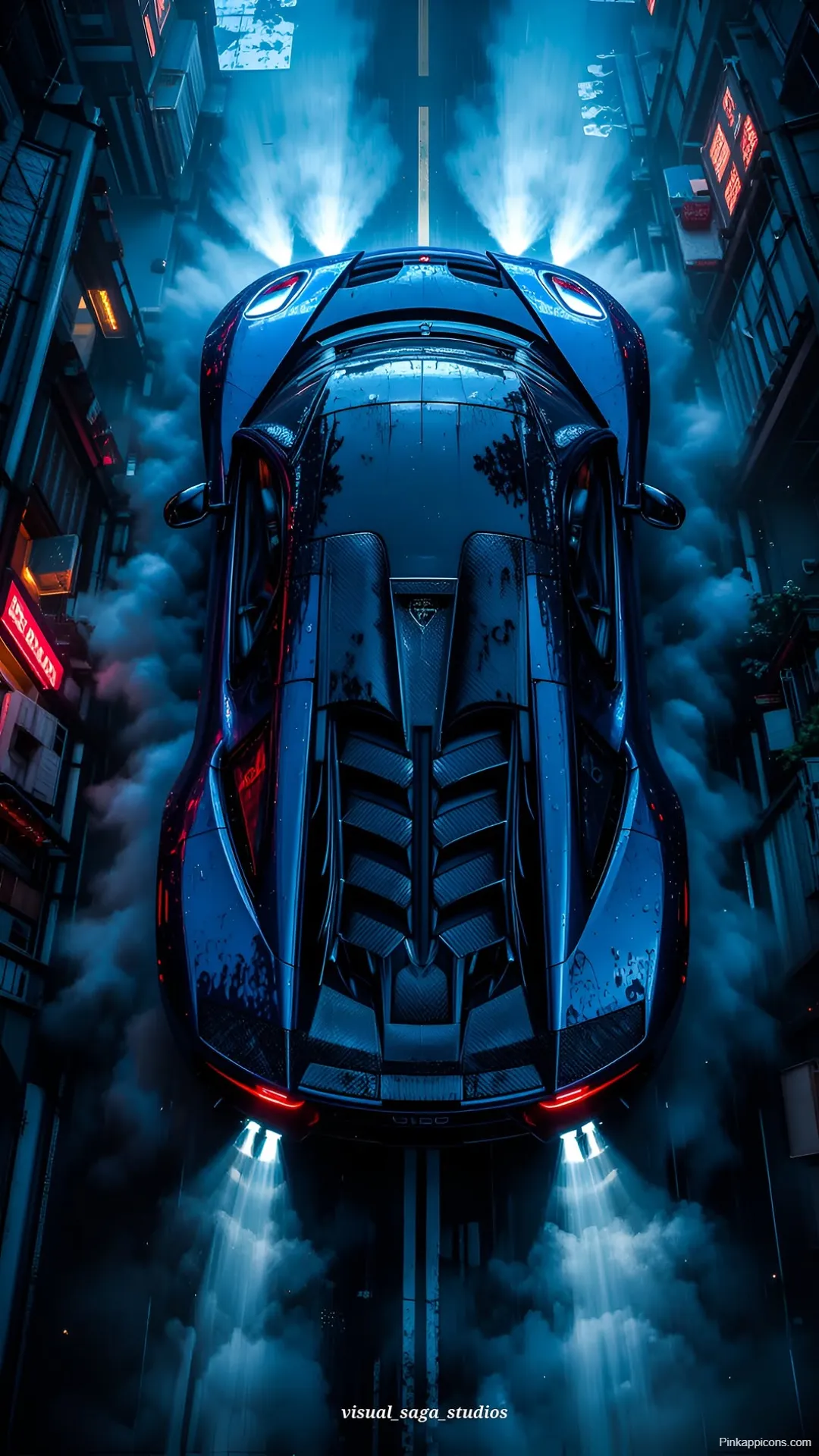 Dark Lamborghini Wallpaper Aventador SVJ in a Misty City Dark Lamborghini Wallpaper Aventador SVJ in a Misty City