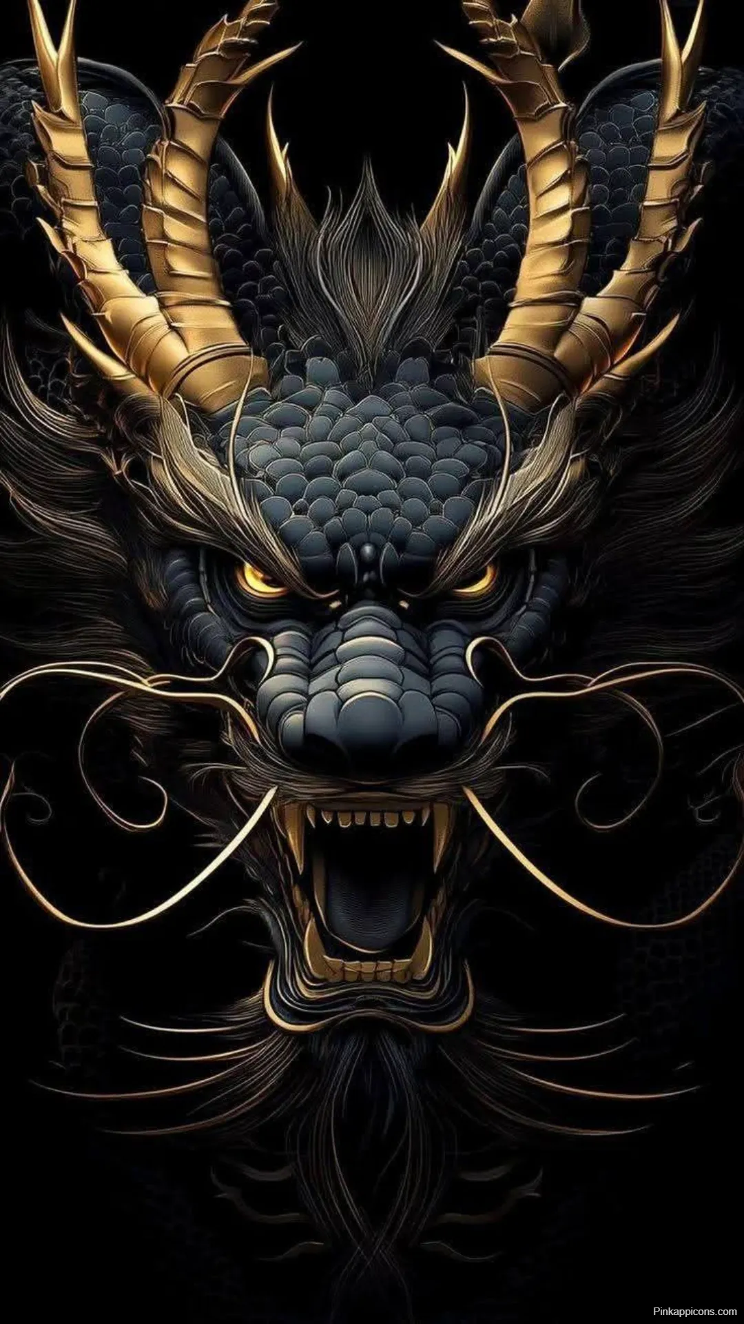 Dragon Wallpapers Detailed Black and Gold Dragon Face Dragon Wallpapers Detailed Black and Gold Dragon Face