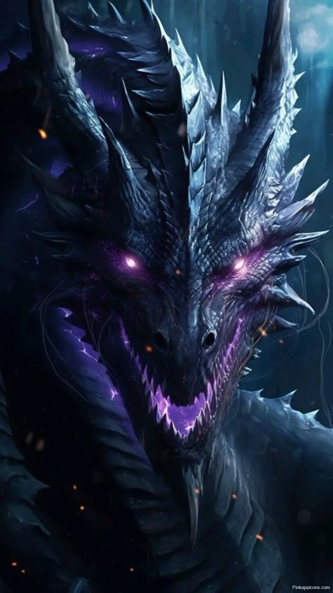 Dragon Wallpapers Mysterious Black Dragon with Purple Energy Dragon Wallpapers Mysterious Black Dragon with Purple Energy