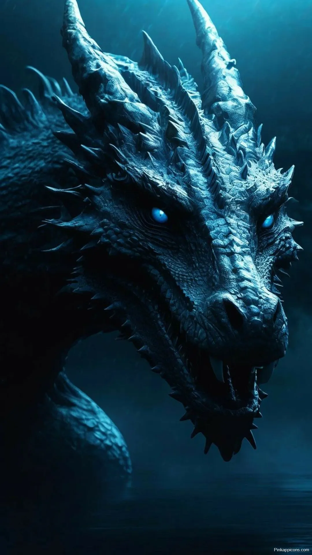 Dragon Wallpapers Powerful Blue Dragon Face with Glowing Eyes Dragon Wallpapers Powerful Blue Dragon Face with Glowing Eyes