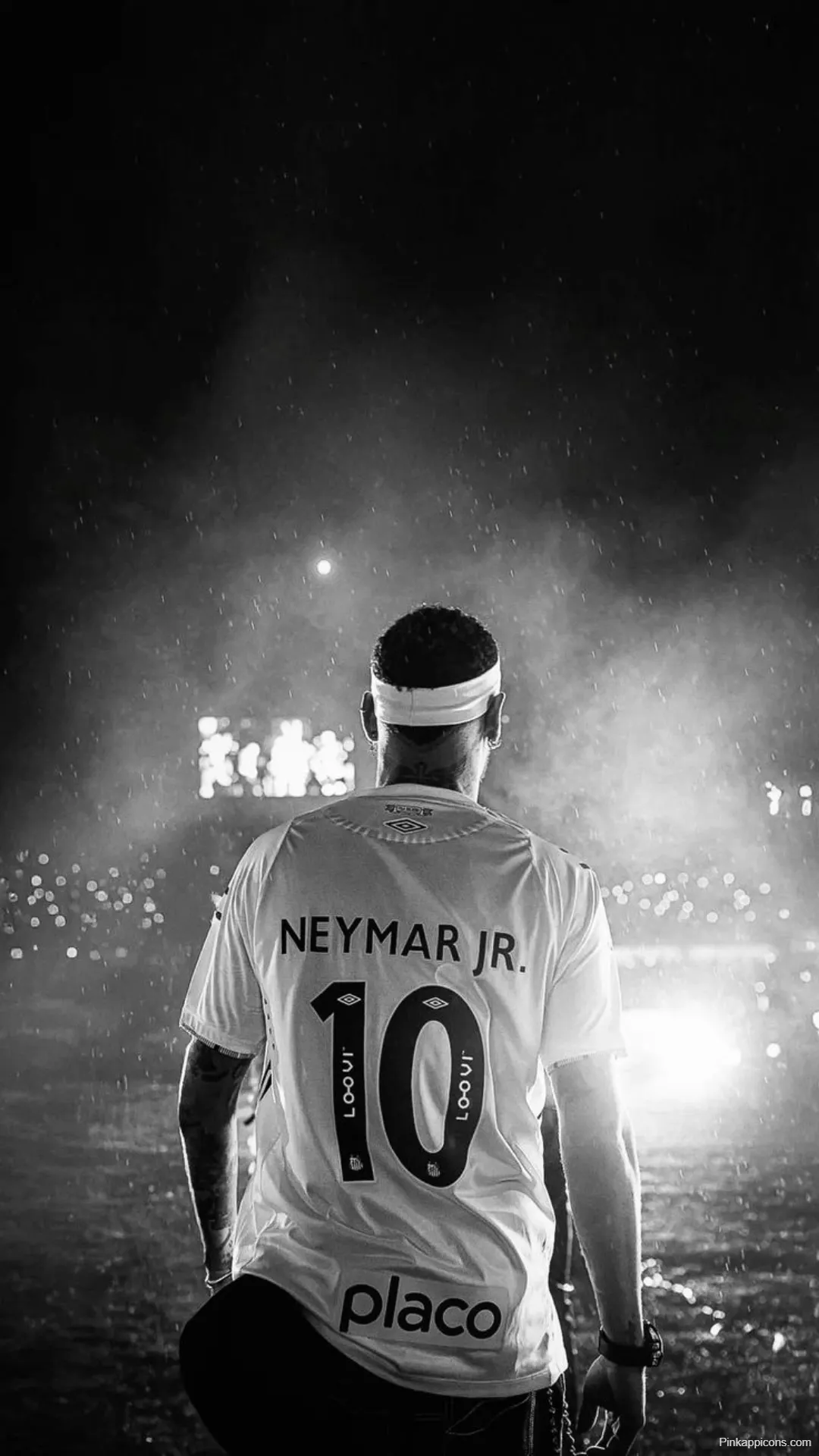 Dramatic Neymar Black and White Wallpaper Facing the Lights Dramatic Neymar Black and White Wallpaper Facing the Lights