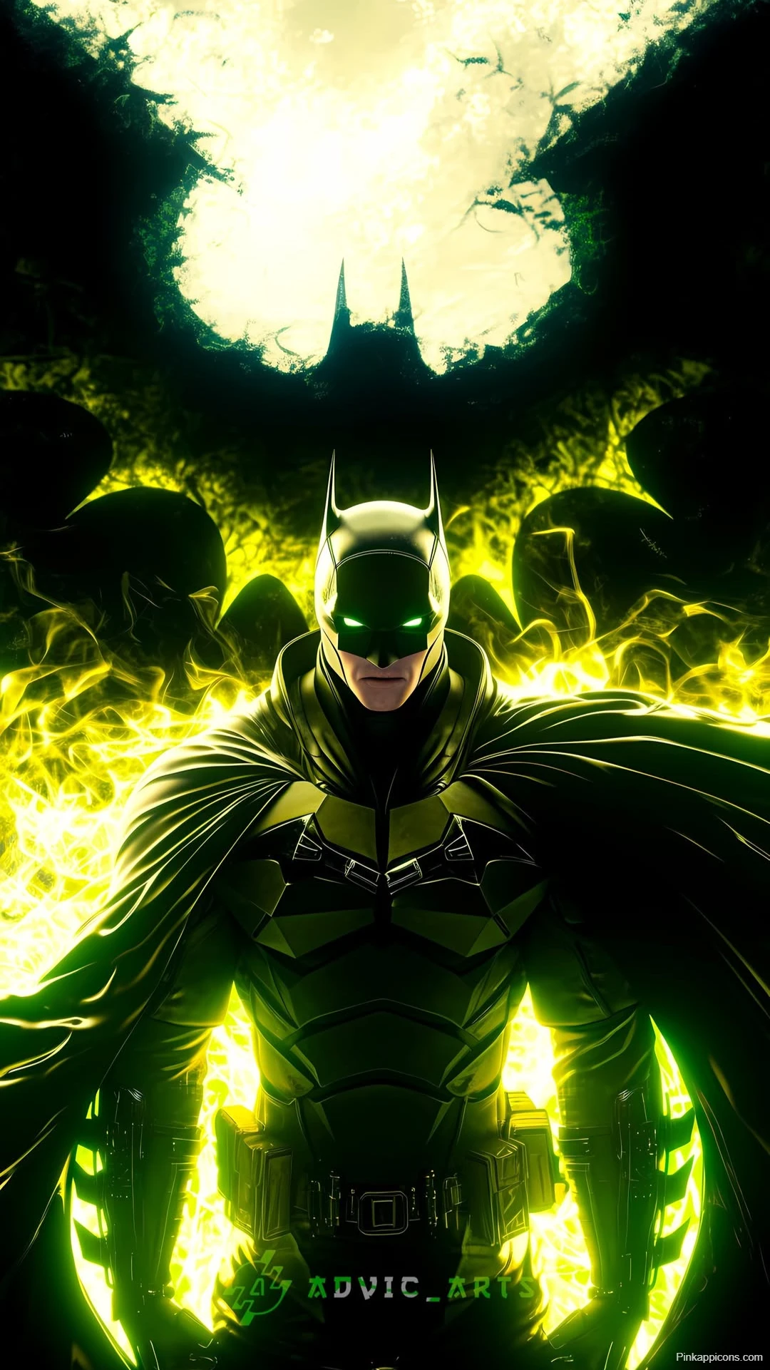 Glowing Batman Wallpaper Dark Knight Emerges Glowing Batman Wallpaper Dark Knight Emerges