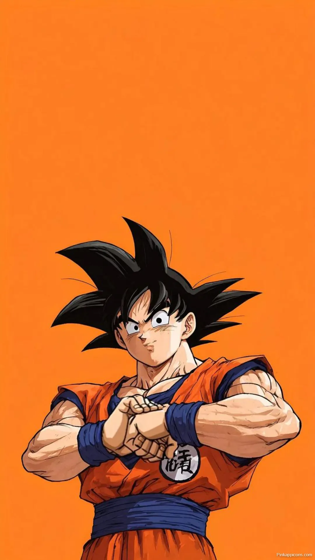 Goku Wallpapers Determined Hero Concentrating Energy