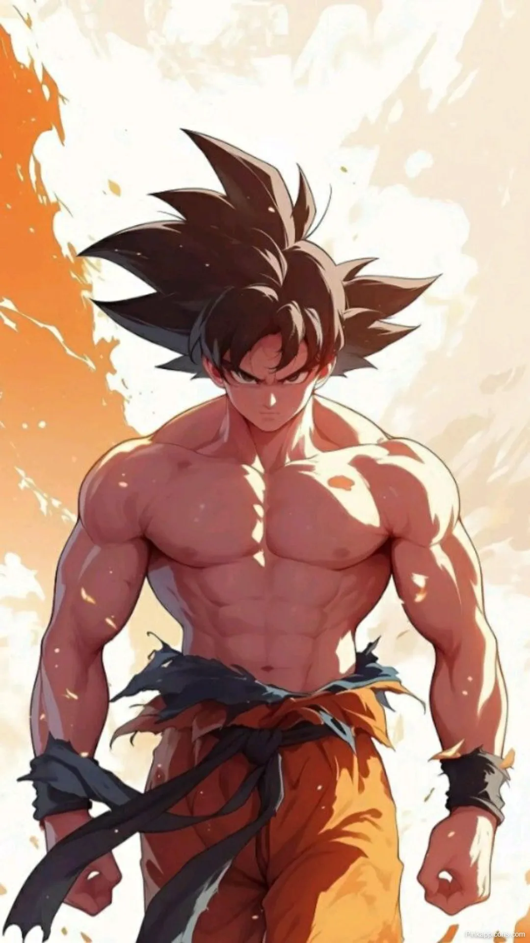 Goku Wallpapers Determined Hero in Fiery Aura