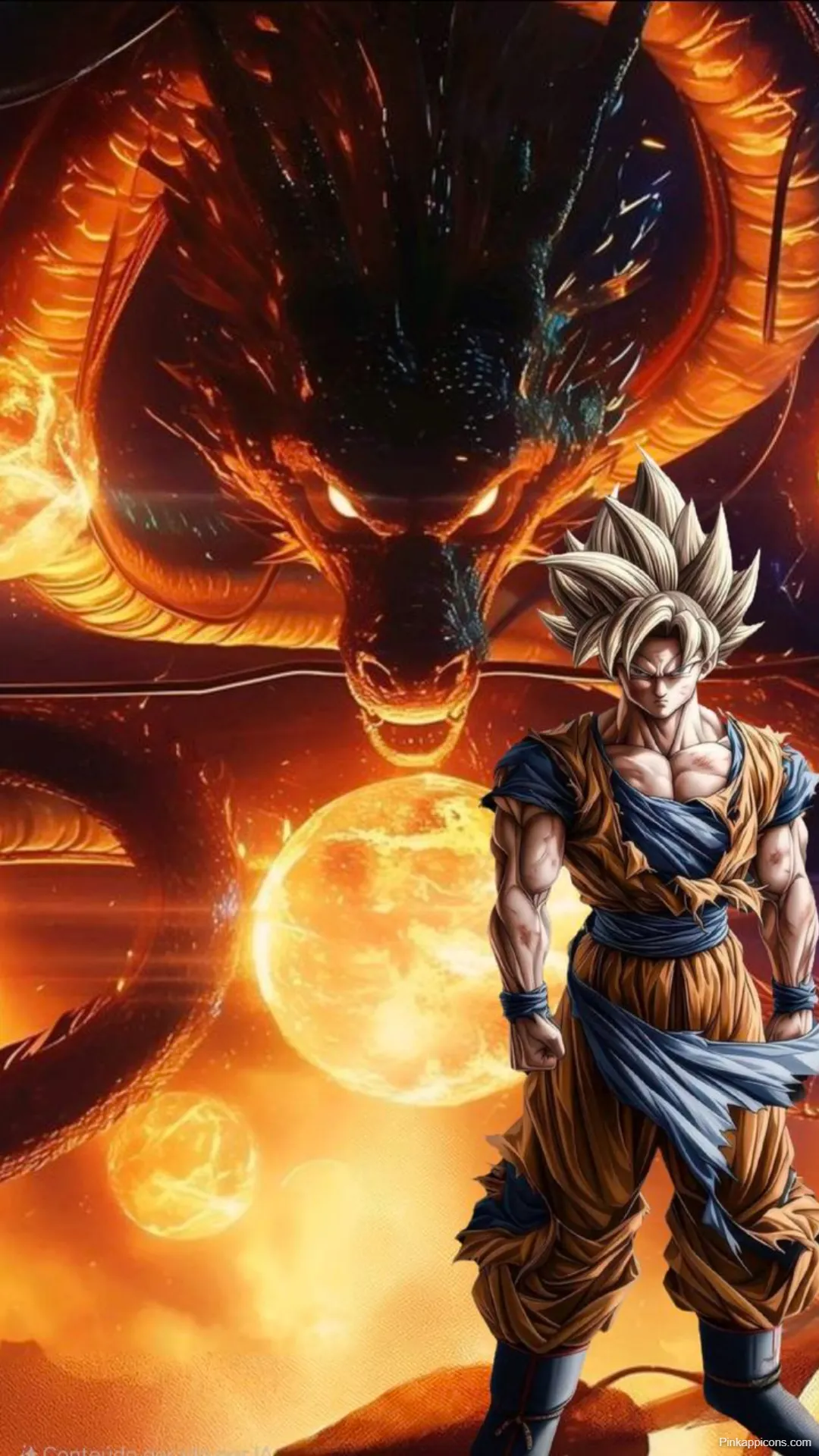 Goku Wallpapers SSJ Facing the Eternal Dragon