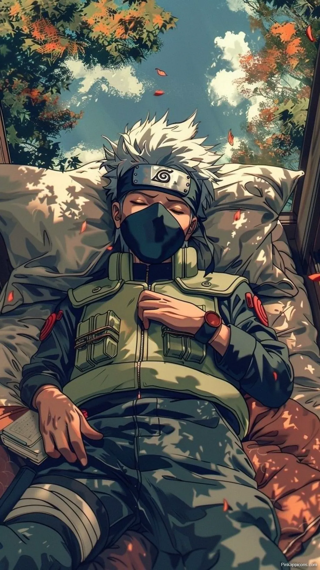 Hatake Kakashi Wallpapers Masked Ninja Napping Outdoors
