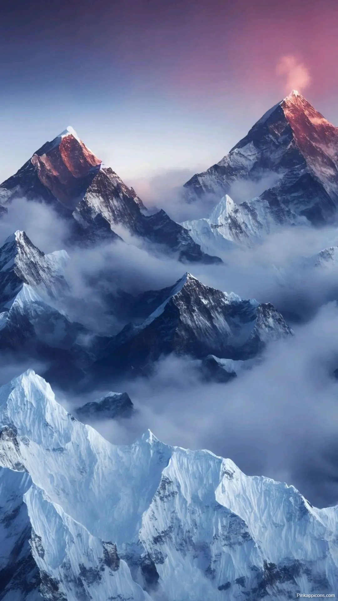 Himalayan Mountain Wallpapers Majestic Snow-Covered Peaks Above the Clouds