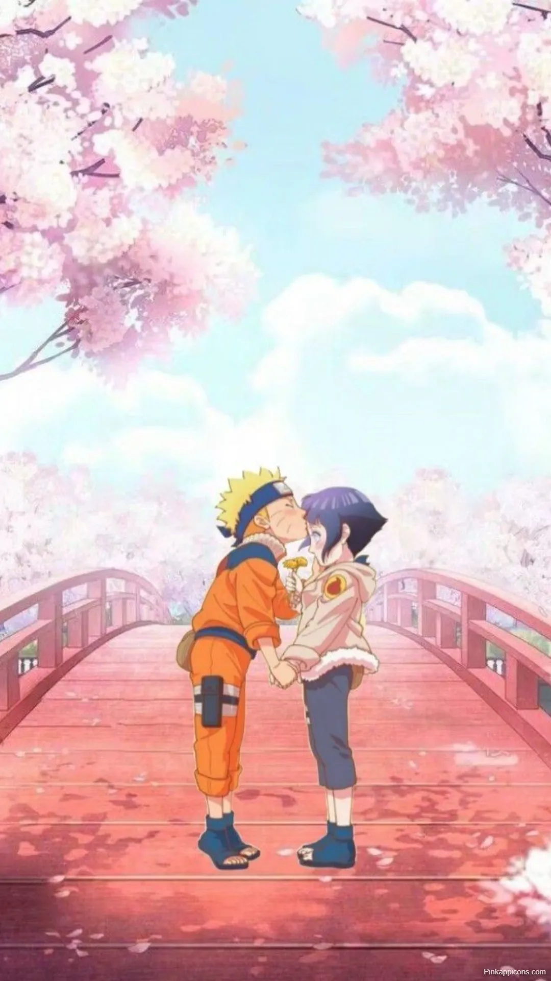Hinata Naruto Wallpapers Naruto and Hinata About to Kiss Under Cherry Blossoms