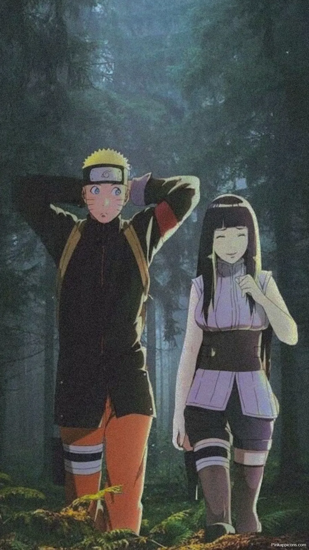 Hinata Naruto Wallpapers Naruto and Hinata in a Mysterious Forest