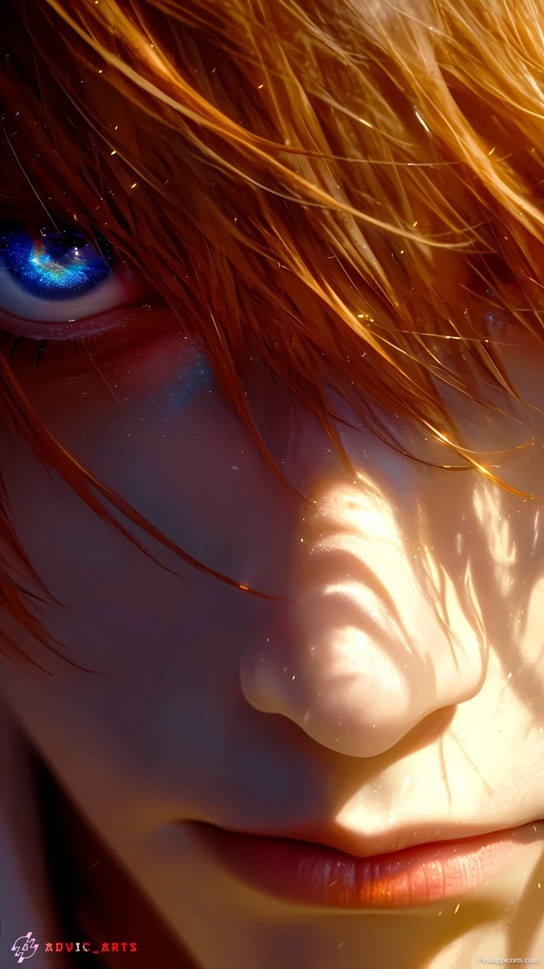 Intense Blue Eye Anime Wallpaper Mysterious Character Close Up Intense Blue Eye Anime Wallpaper Mysterious Character Close Up