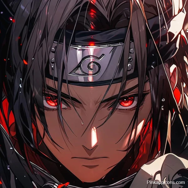 Itachi Naruto Wallpaper Uchiha Itachi with Mangekyou Sharingan Eyes