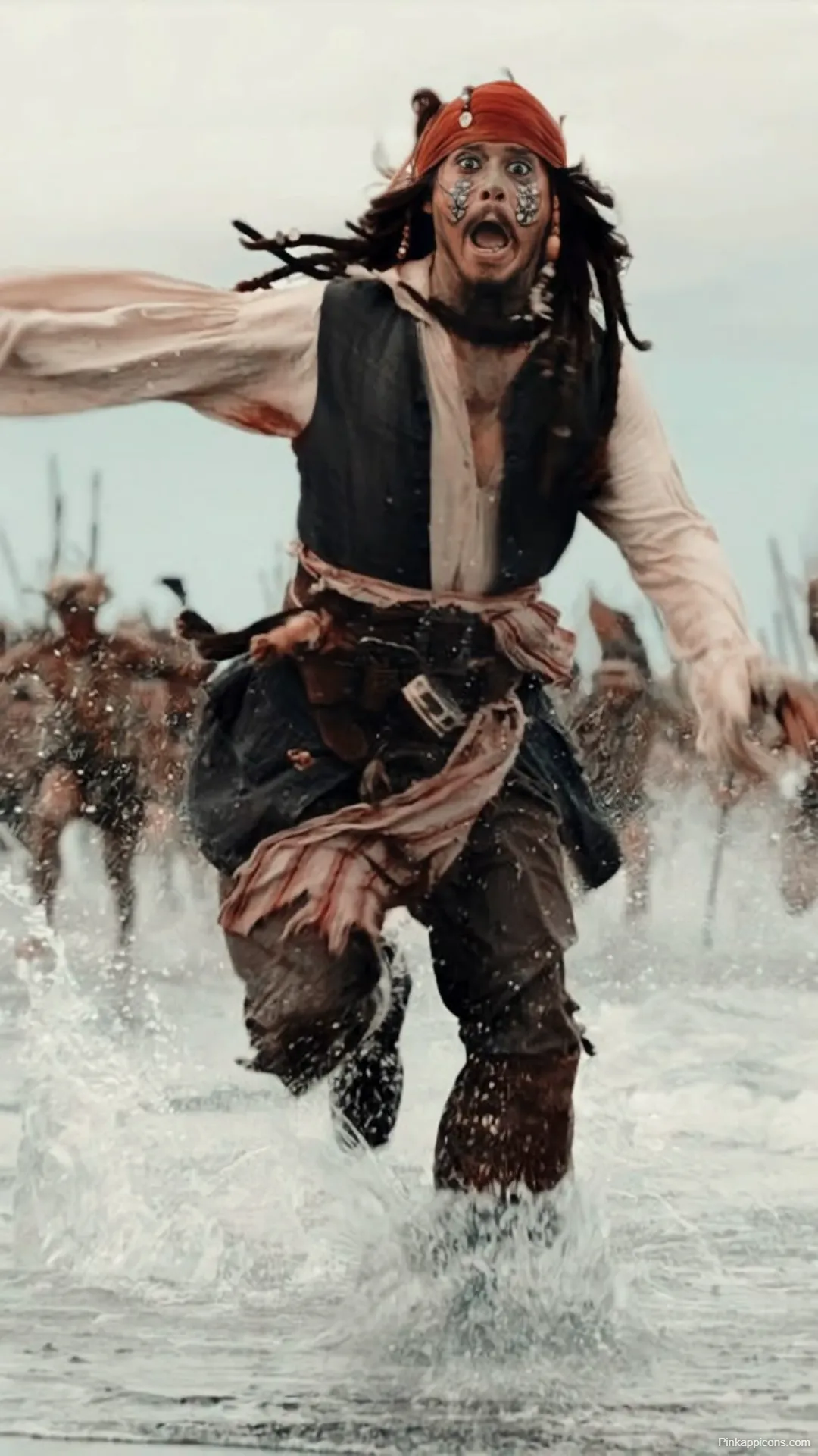 Jack Sparrow Wallpapers Johnny Depp Running from Ghosts