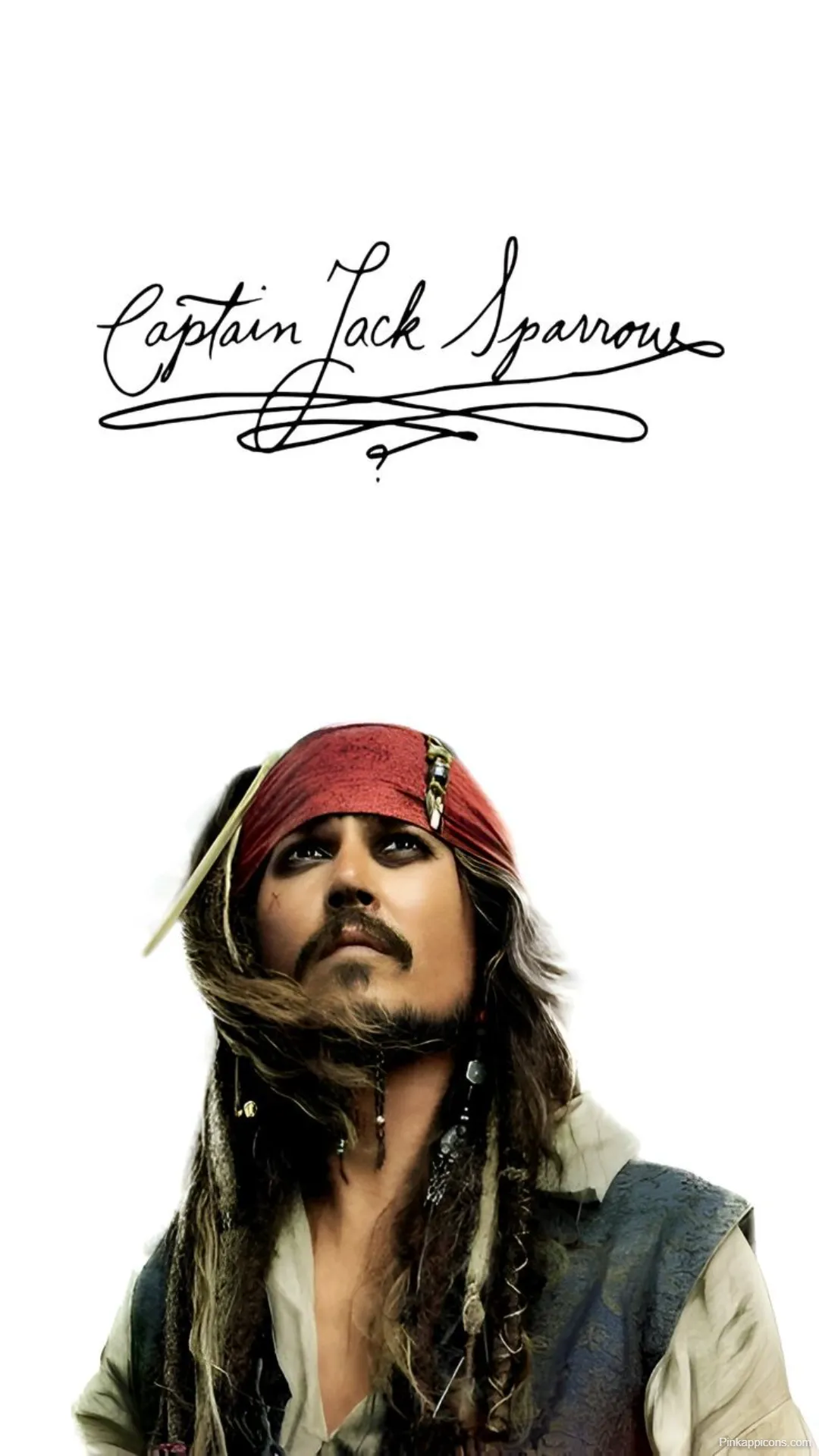 Jack Sparrow Wallpapers Johnny Depp with Stylized Signature