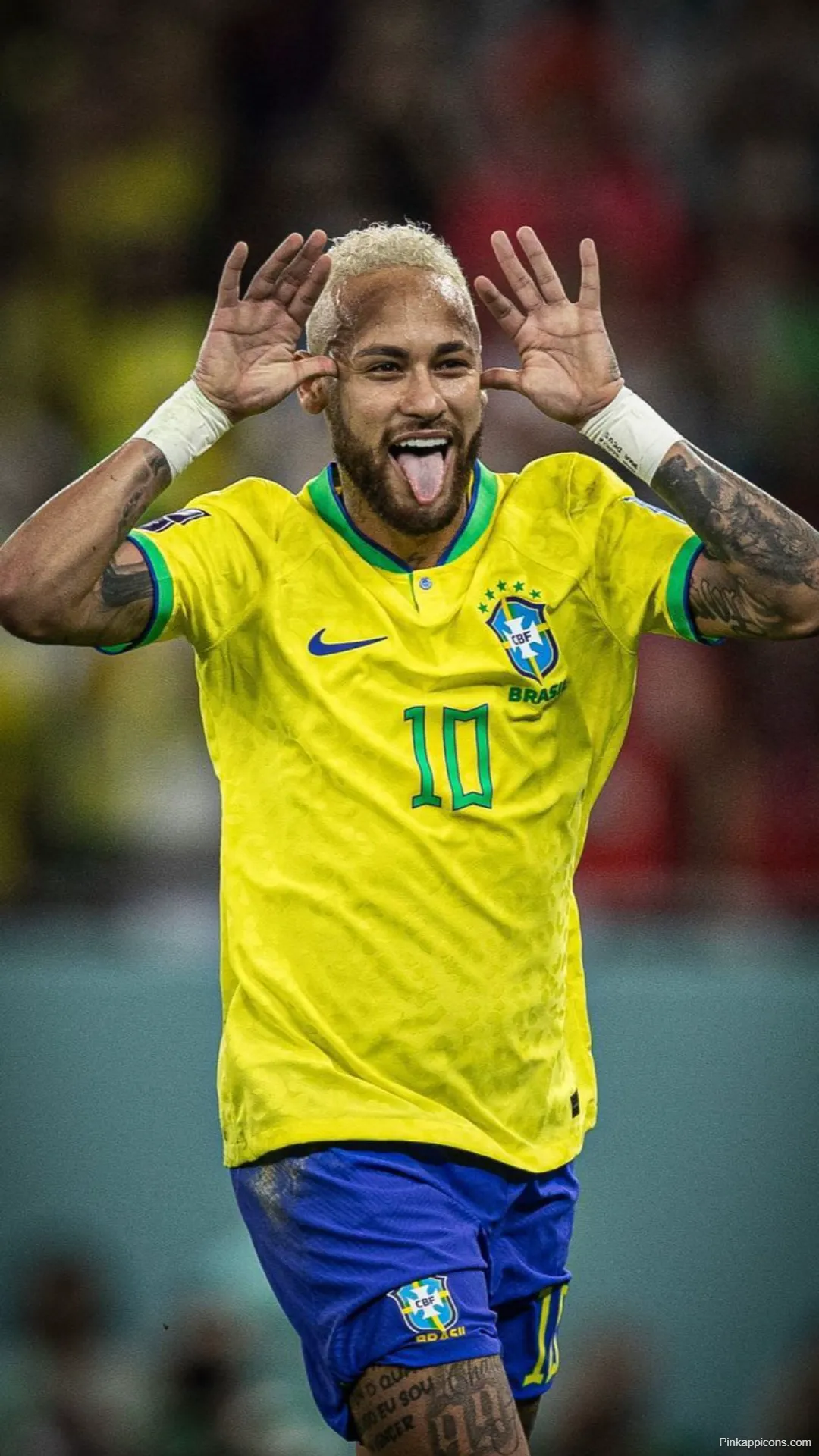 Joyful Neymar Celebration Wallpaper Brazil Jersey 10 Joyful Neymar Celebration Wallpaper Brazil Jersey #10