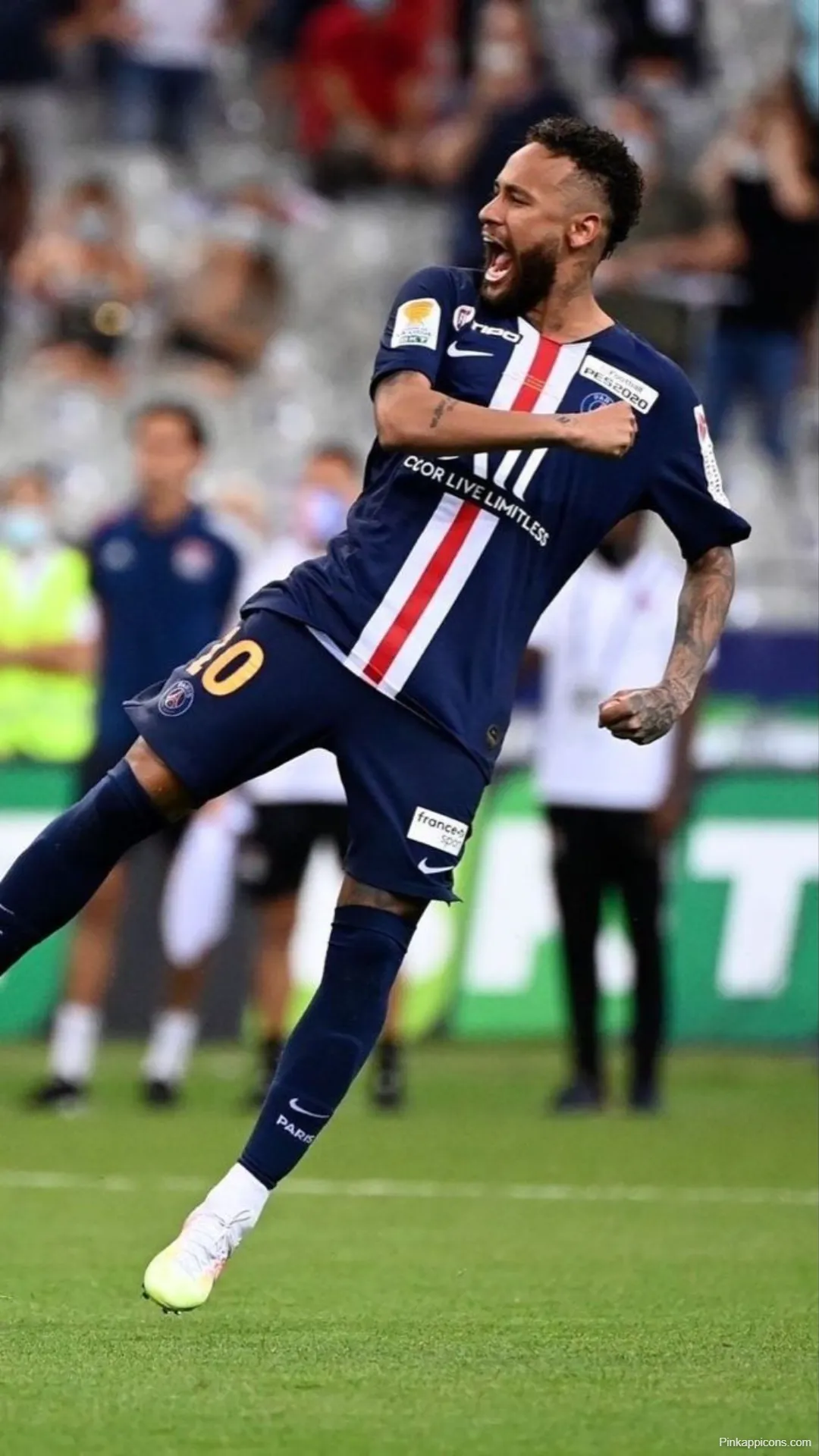 Joyful Neymar Celebration Wallpaper PSG Dark Blue Jersey Joyful Neymar Celebration Wallpaper PSG Dark Blue Jersey