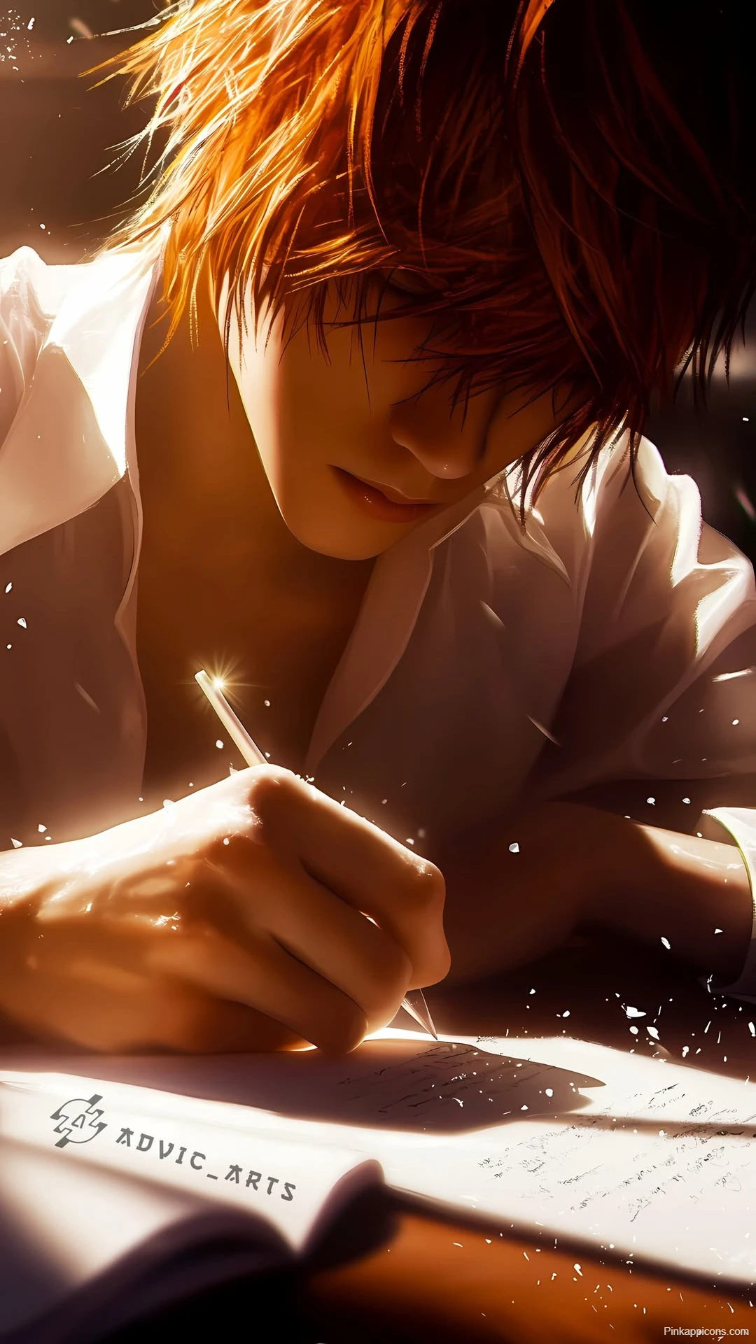 Light Yagami Writing Wallpaper Intense Death Note Scene Light Yagami Writing Wallpaper Intense Death Note Scene