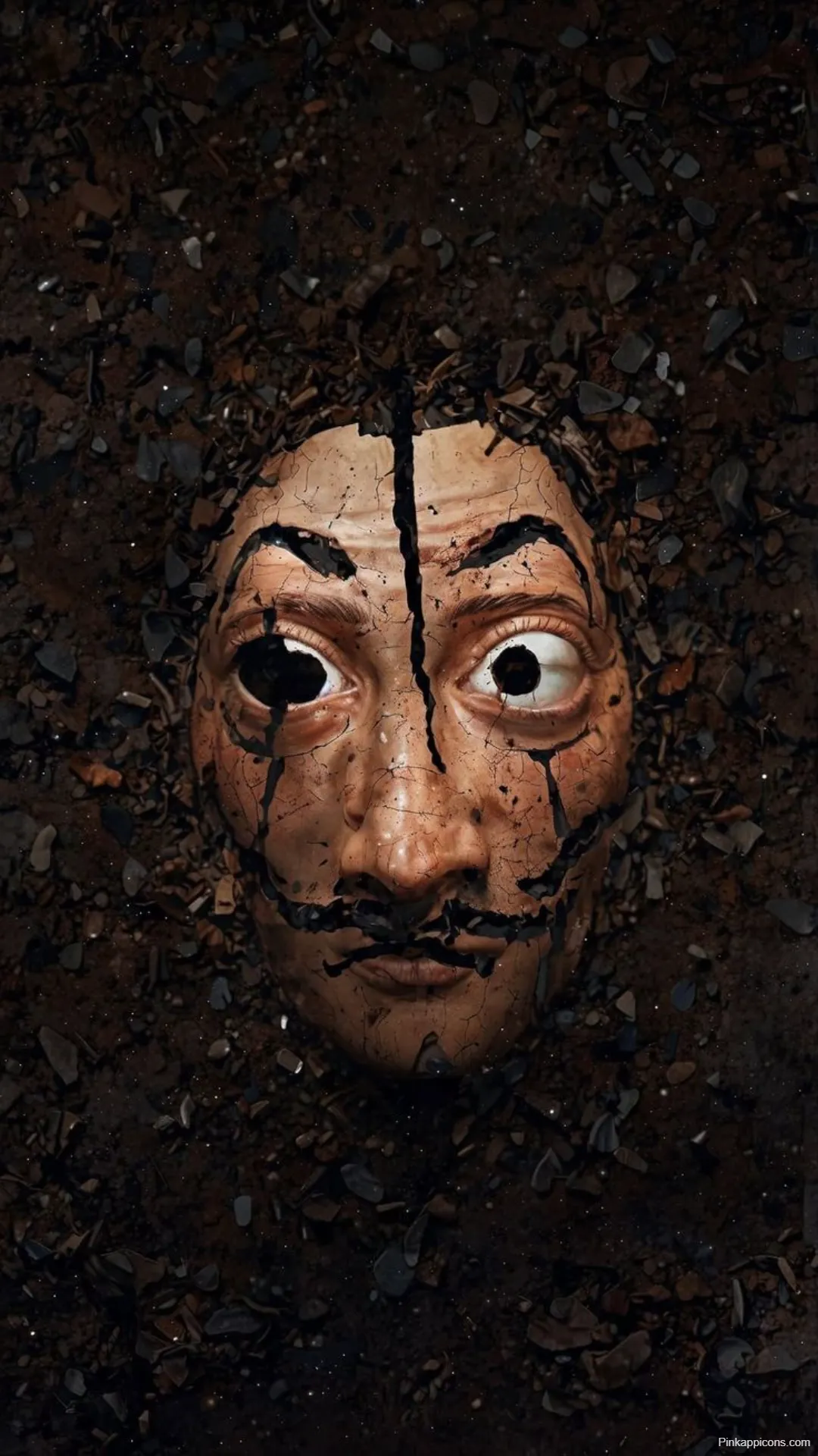 Money Heist Wallpapers Broken Dali Mask Symbolism HD Money Heist Wallpapers Broken Dalí Mask Symbolism HD