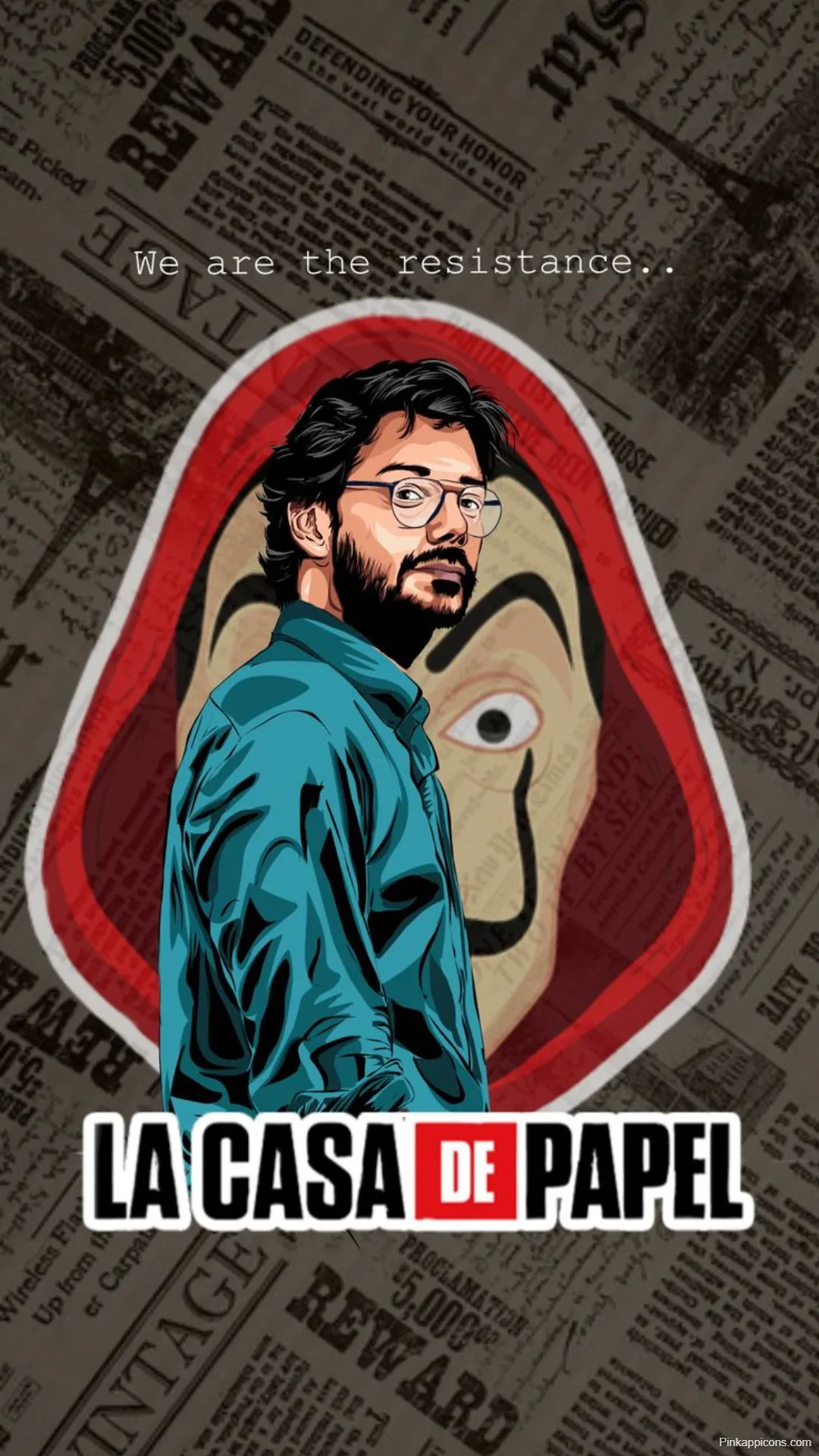 Money Heist Wallpapers Professor We Are The Resistance Art Money Heist Wallpapers Professor We Are The Resistance Art