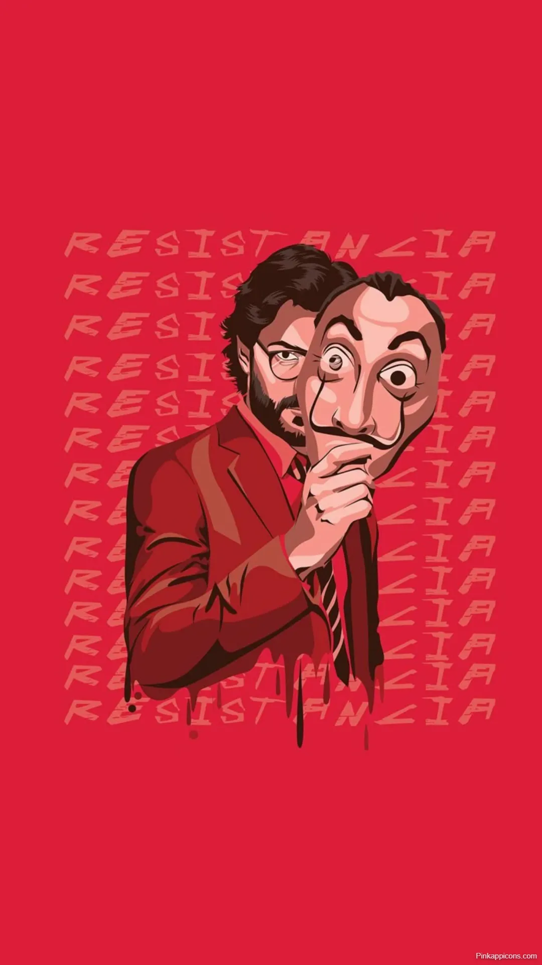 Money Heist Wallpapers Professor with Dali Mask Illustration HD Money Heist Wallpapers Professor with Dalí Mask Illustration HD