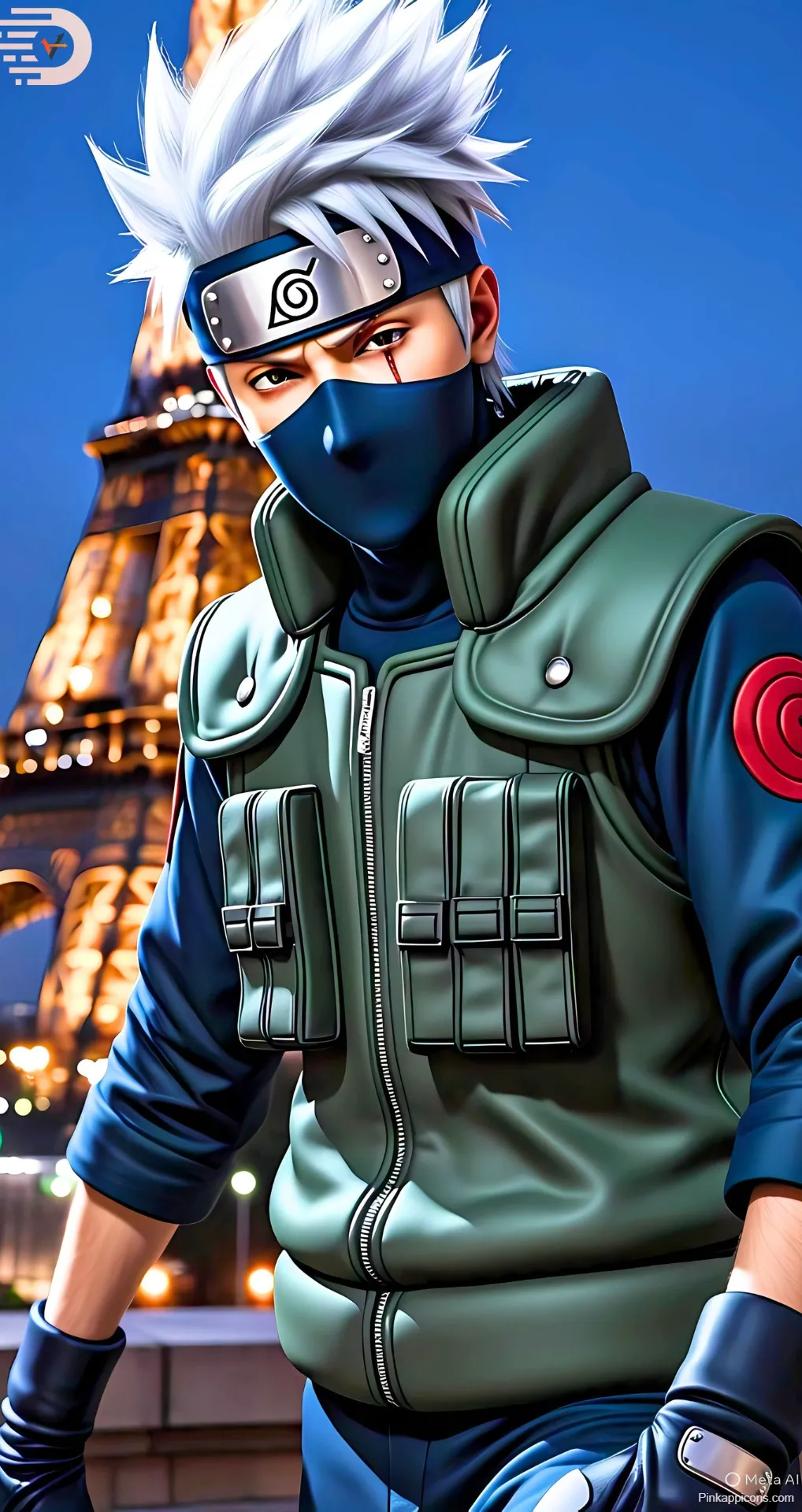 Naruto Wallpaper Kakashi Hatake in France at Night
