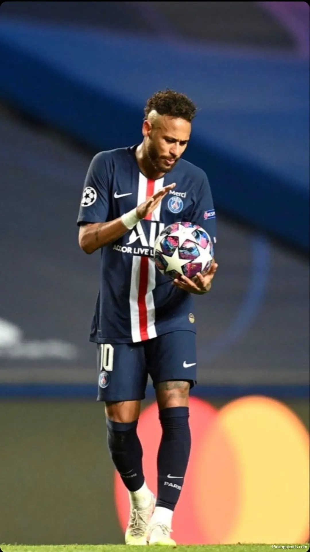 Neymar Champions League Ball Wallpaper PSG Dark Blue Jersey Neymar Champions League Ball Wallpaper PSG Dark Blue Jersey