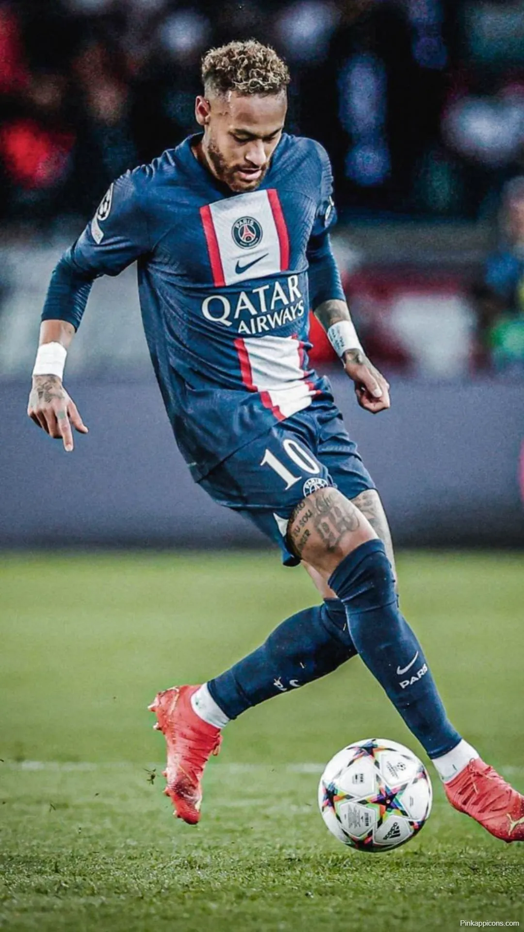 Neymar Dribbling Wallpaper PSG Blue Jersey Action Neymar Dribbling Wallpaper PSG Blue Jersey Action
