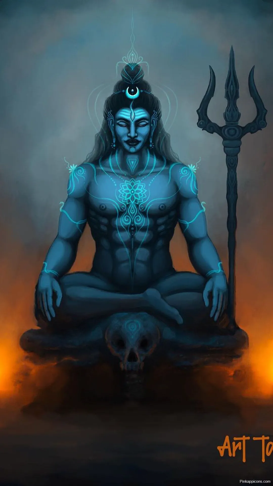 Shiva Wallpaper Lord Mahadev Meditating with Trident Shiva Wallpaper Lord Mahadev Meditating with Trident