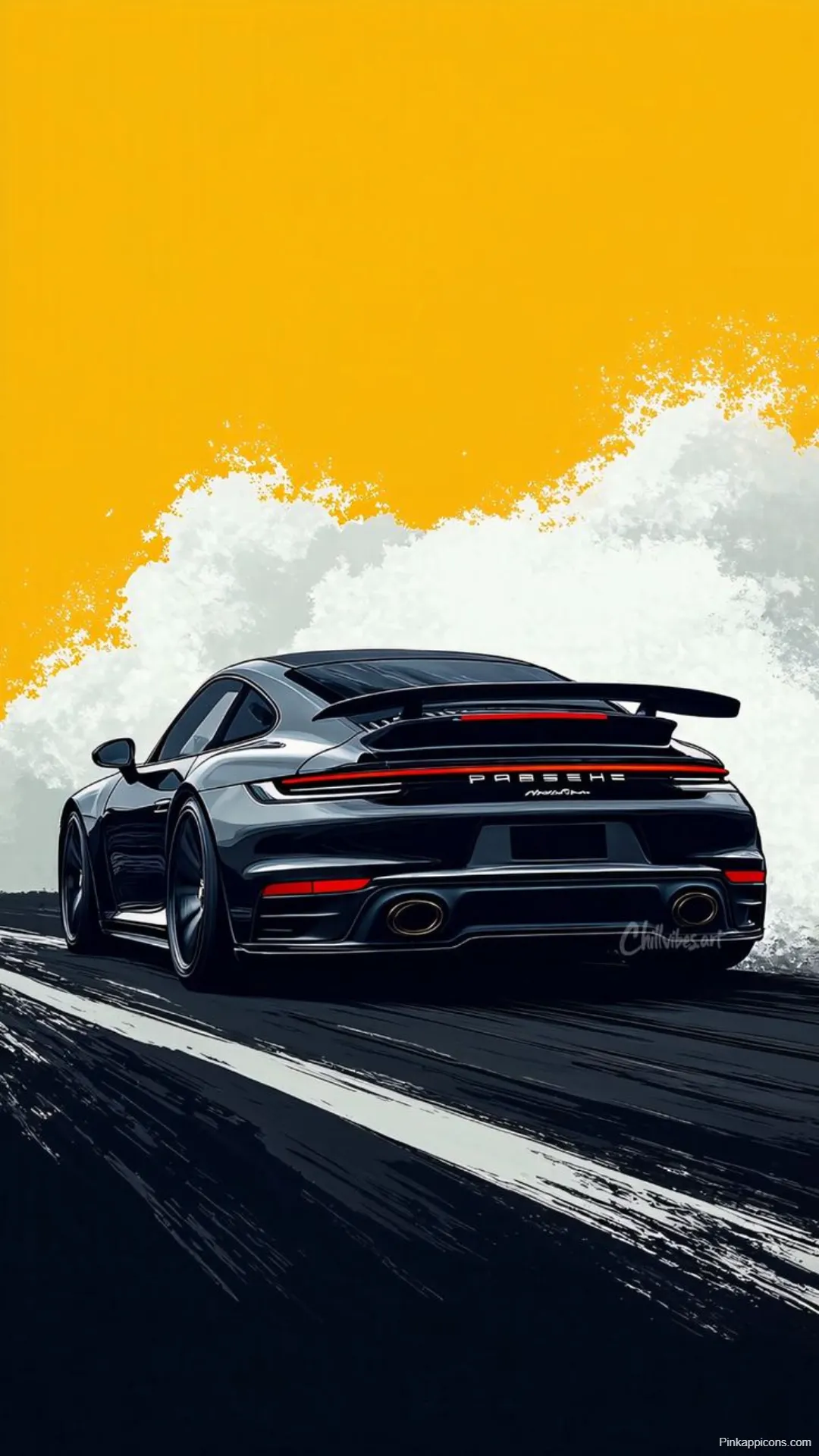 Sports Car Wallpapers Dark Grey Porsche 992 Turbo S