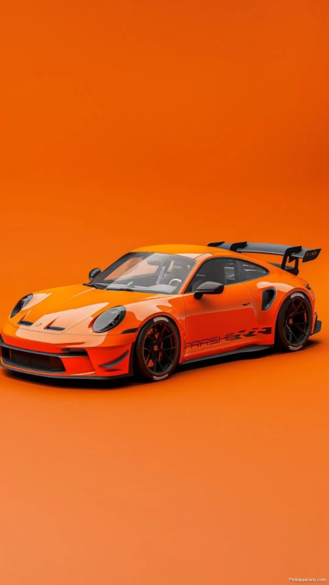 Sports Car Wallpapers Orange Porsche GT3 RS on Orange