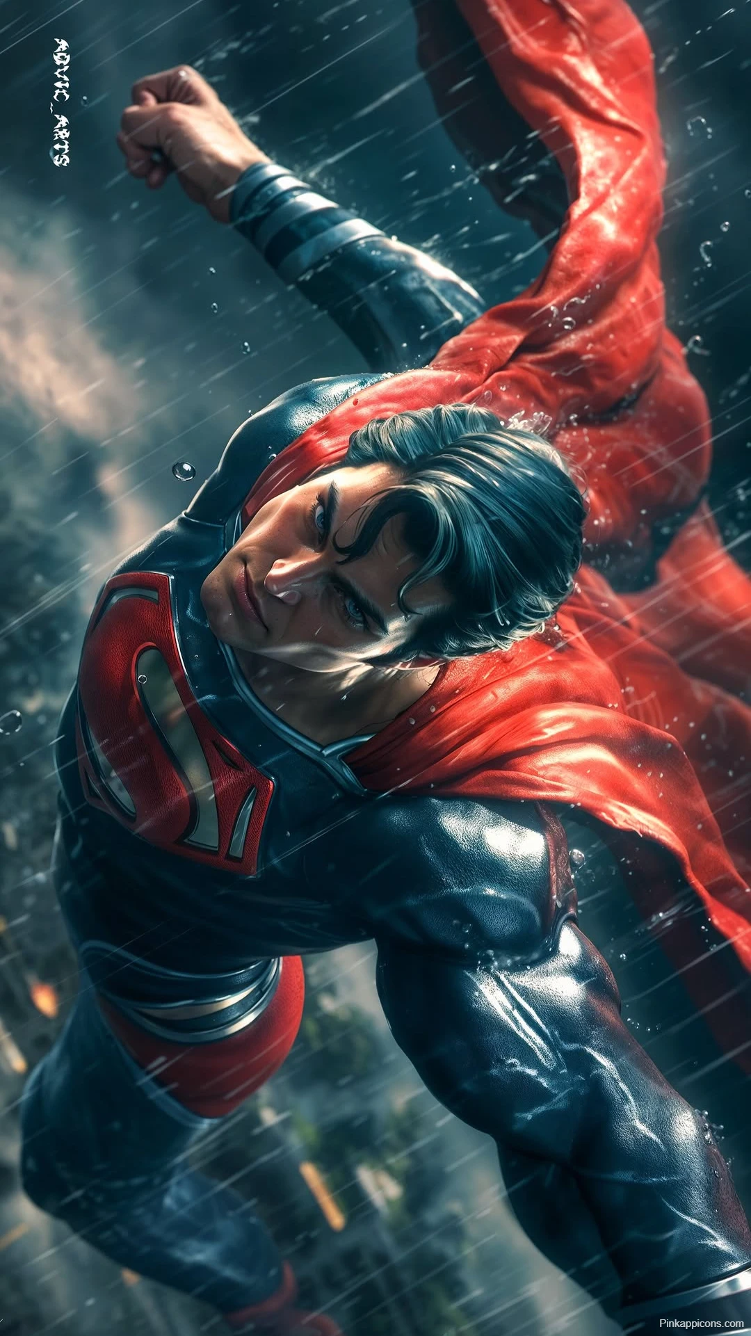 Superman Flying Rain Wallpaper Man of Steel Action Superman Flying Rain Wallpaper Man of Steel Action