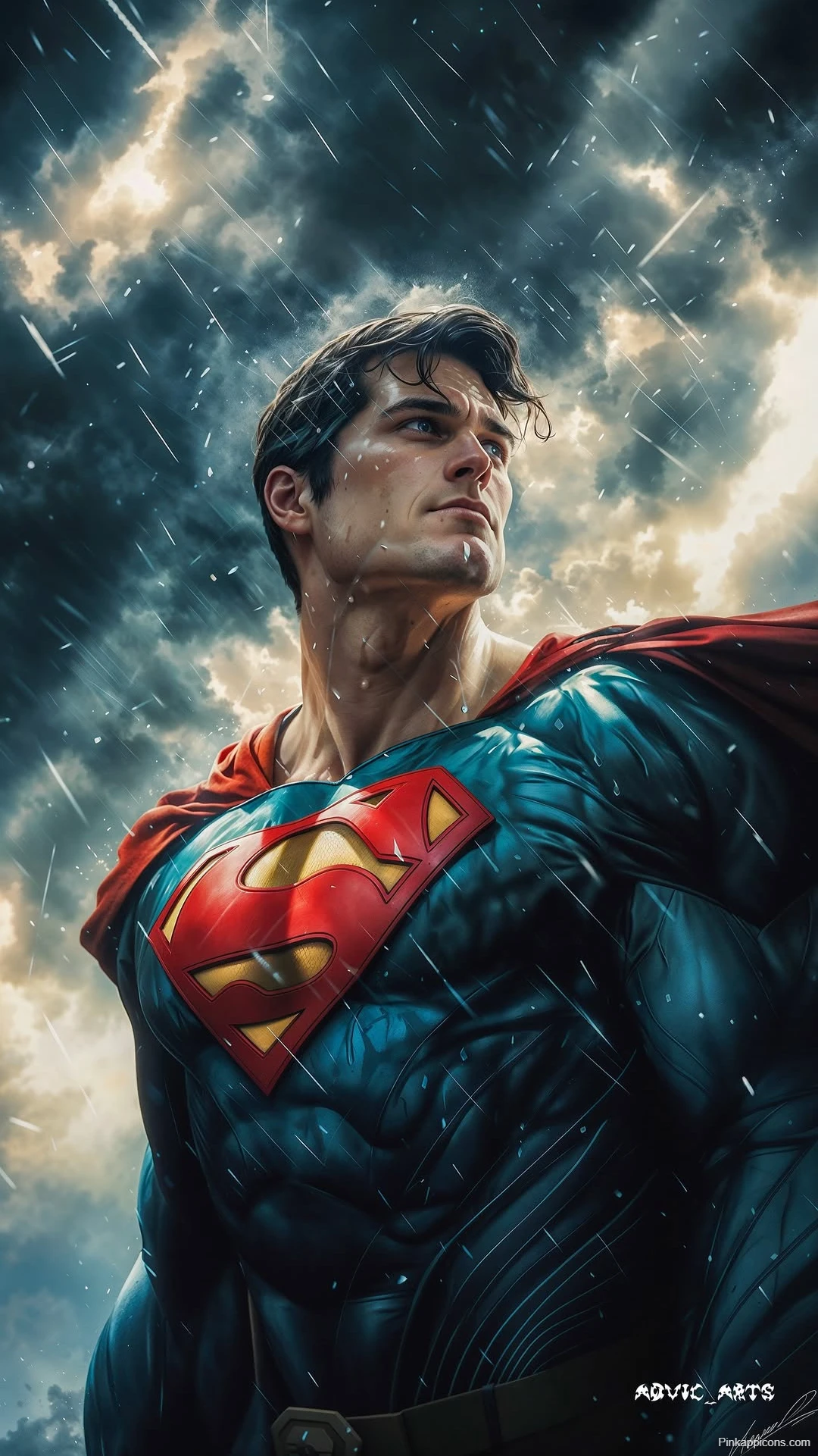 Superman Rain Wallpaper Man of Steel Hero in the Storm Superman Rain Wallpaper Man of Steel Hero in the Storm