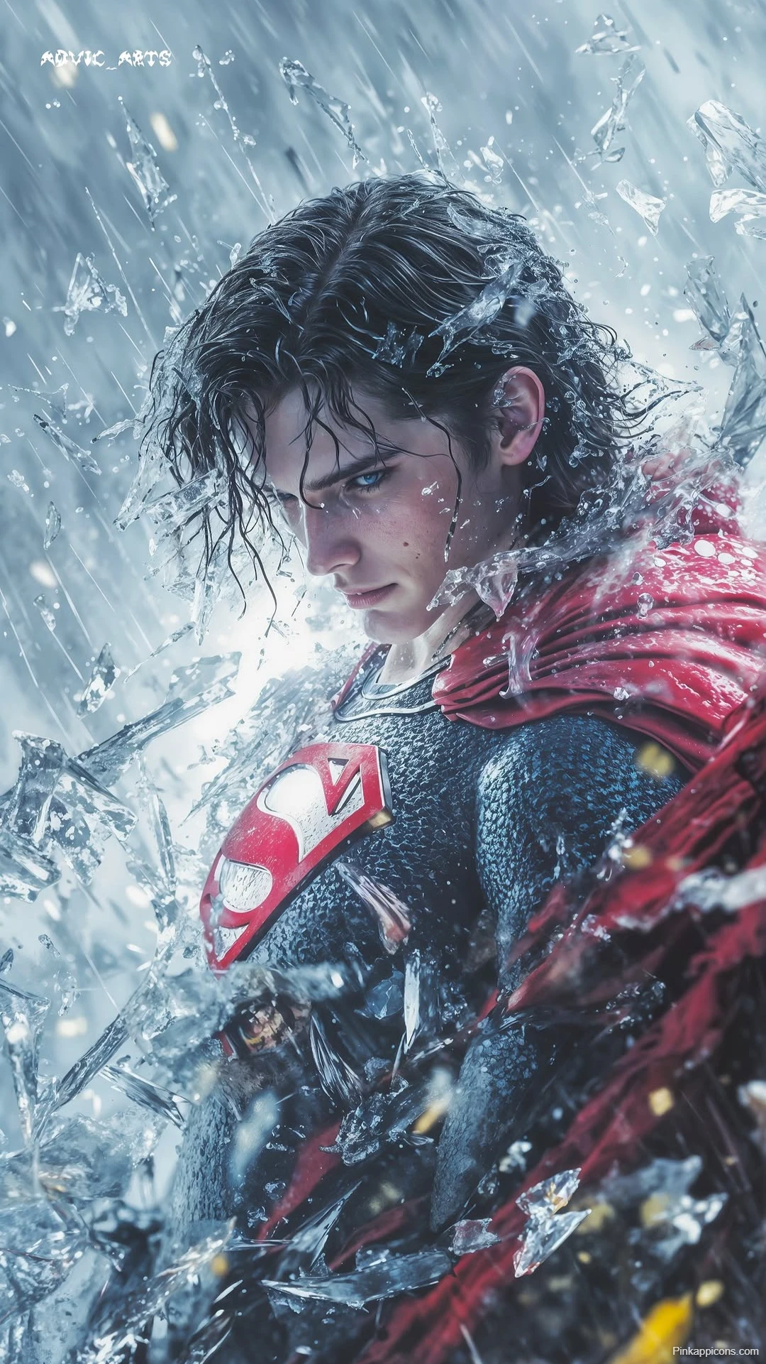 Superman Shattered Wallpaper Man of Steel Breaking Through Superman Shattered Wallpaper Man of Steel Breaking Through