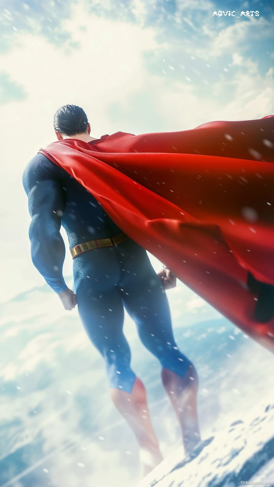 Superman Soaring Wallpaper Man of Steel Flying Up Superman Soaring Wallpaper Man of Steel Flying Up