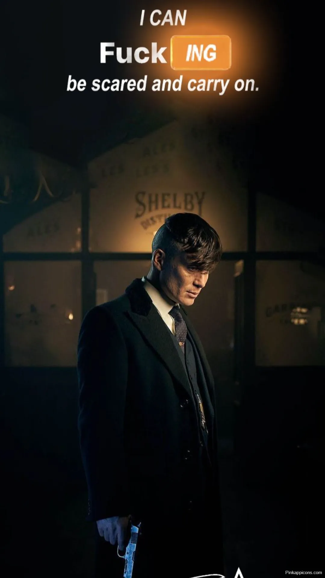 Thomas Shelby Peaky Blinders Wallpapers With Gun and Powerful Quote