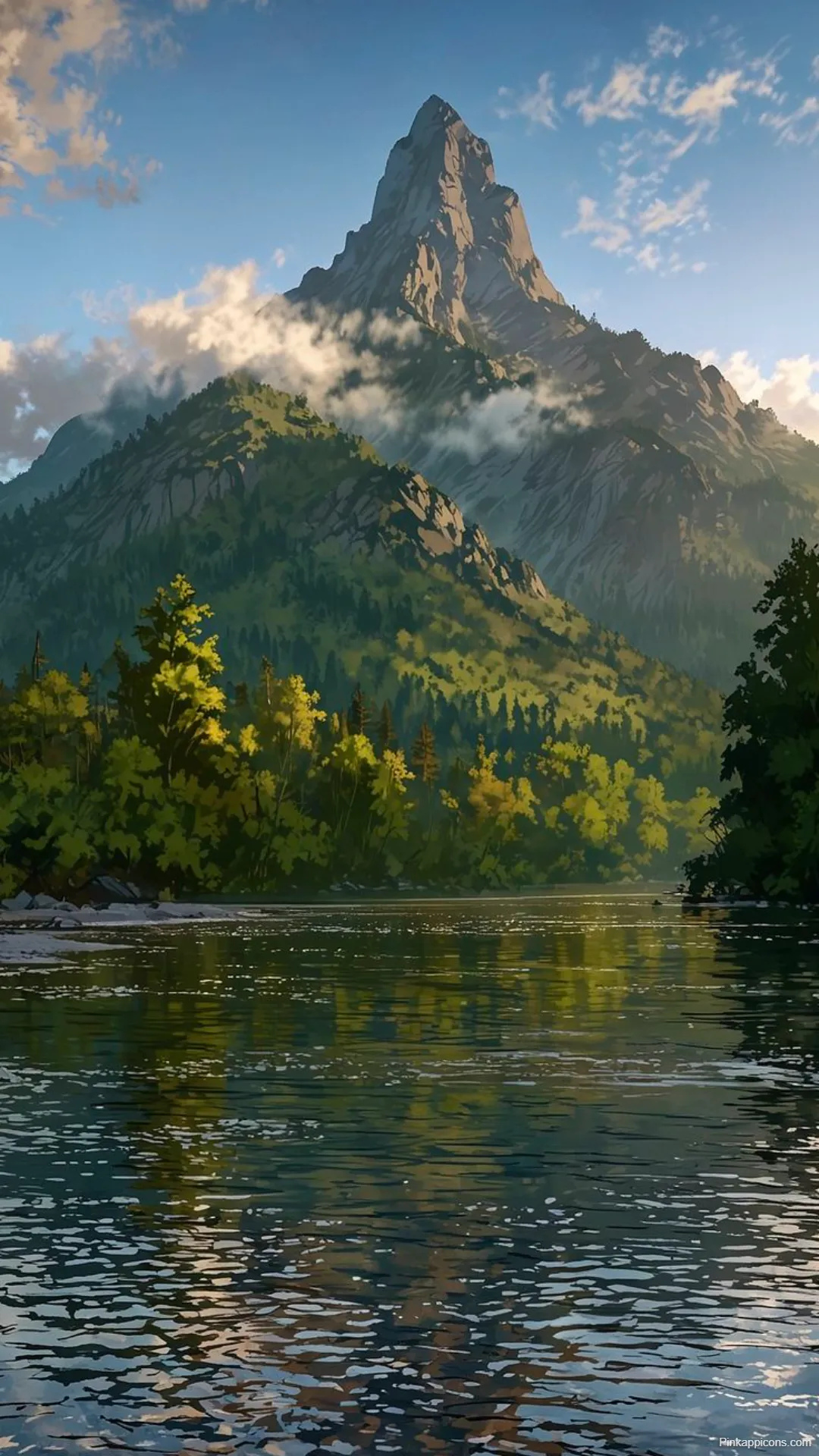 Tranquil Mountain River Wallpapers Peaceful Landscape in High Definition