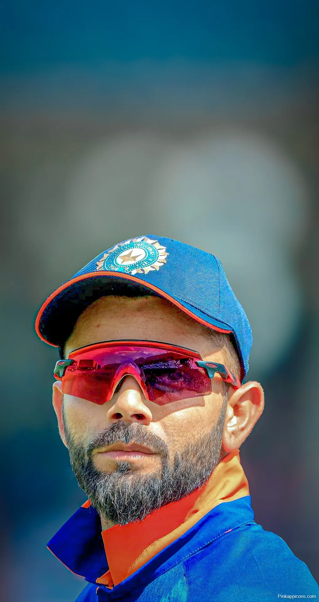 Virat Kohli Sunglasses Wallpaper Intense Close-Up of Indian Cricket Star