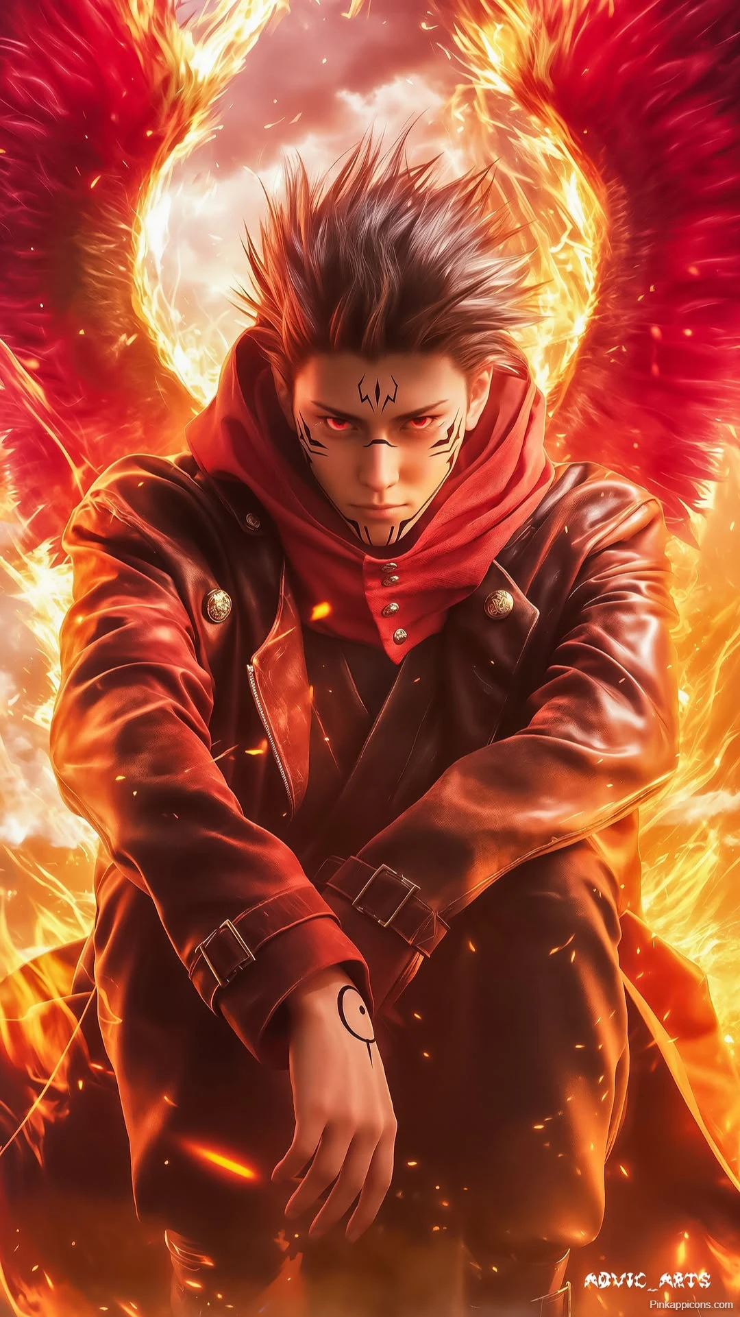 Yuji Itadori Sukuna Wings Wallpaper Jujutsu Kaisen Power Yuji Itadori Sukuna Wings Wallpaper Jujutsu Kaisen Power
