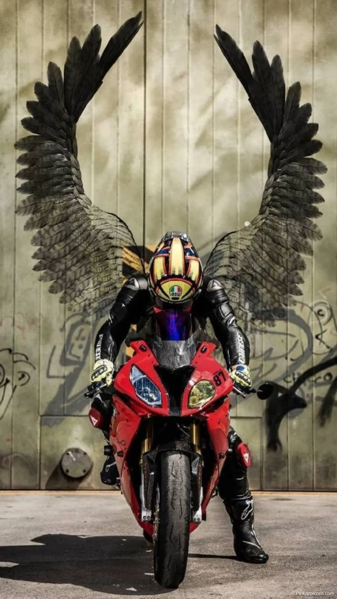 BMW S1000RR with Angel Wings Epic Fantasy Bike Wallpapers HD BMW S1000RR with Angel Wings Epic Fantasy Bike-Wallpapers HD