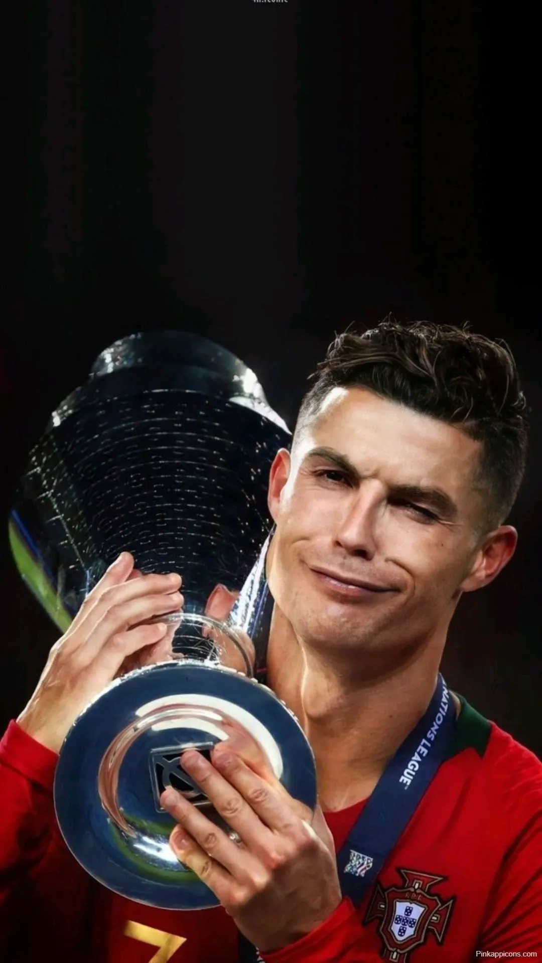 CR7 Nations League Winner Ronaldo-Wallpapers Portugal Trophy [Mobile HD]