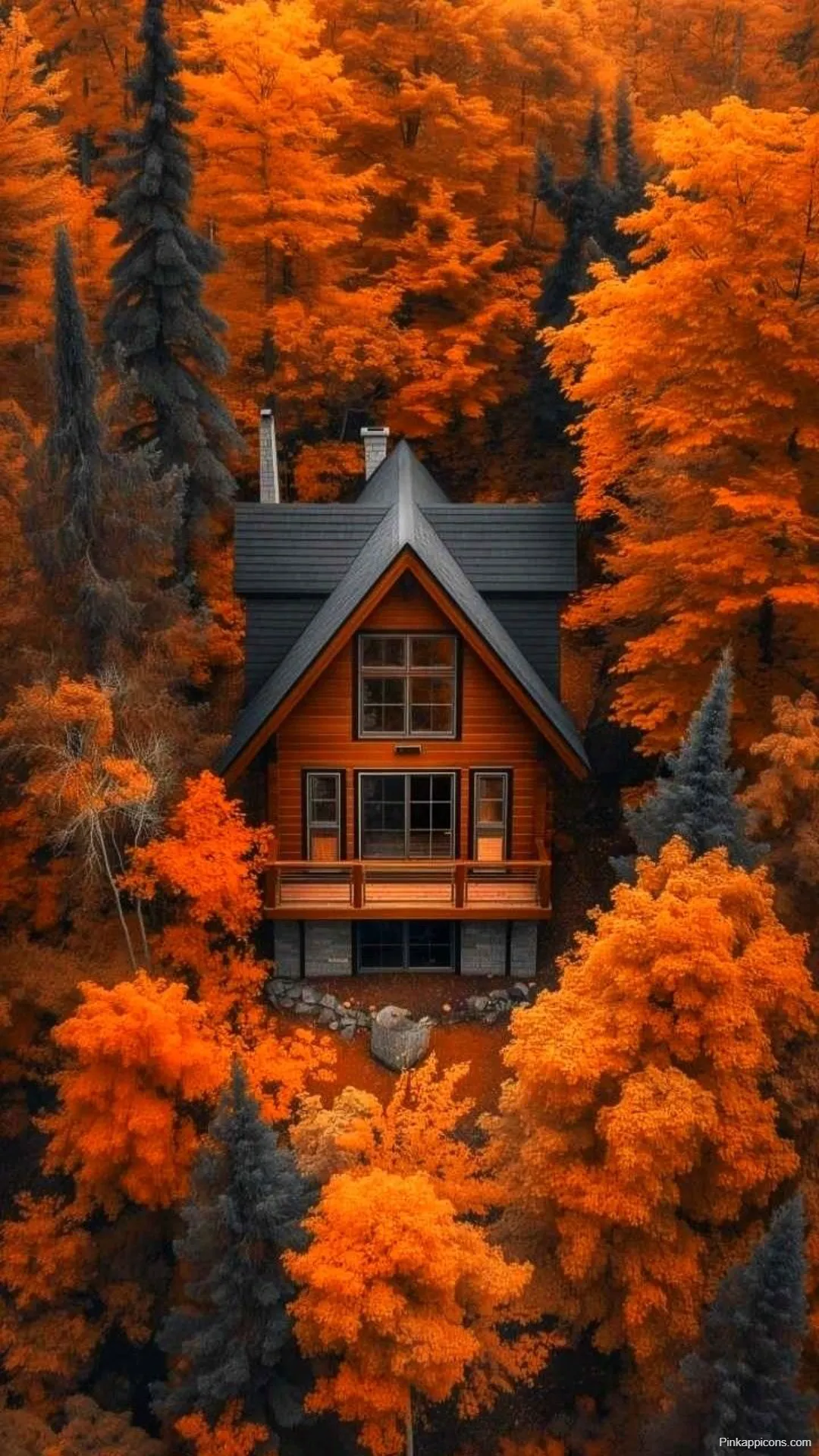 Cozy Cabin Autumn Wallpapers Secluded House in a Vibrant Forest Cozy Cabin Autumn Wallpapers Secluded House in a Vibrant Forest