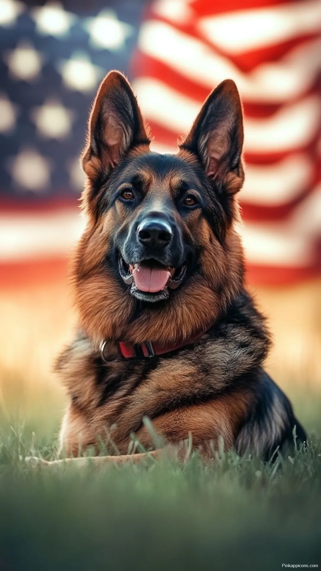 Dog Wallpapers German Shepherd with American Flag Background for Desktop and Mobile Dog-Wallpapers German Shepherd with American Flag Background for Desktop and Mobile
