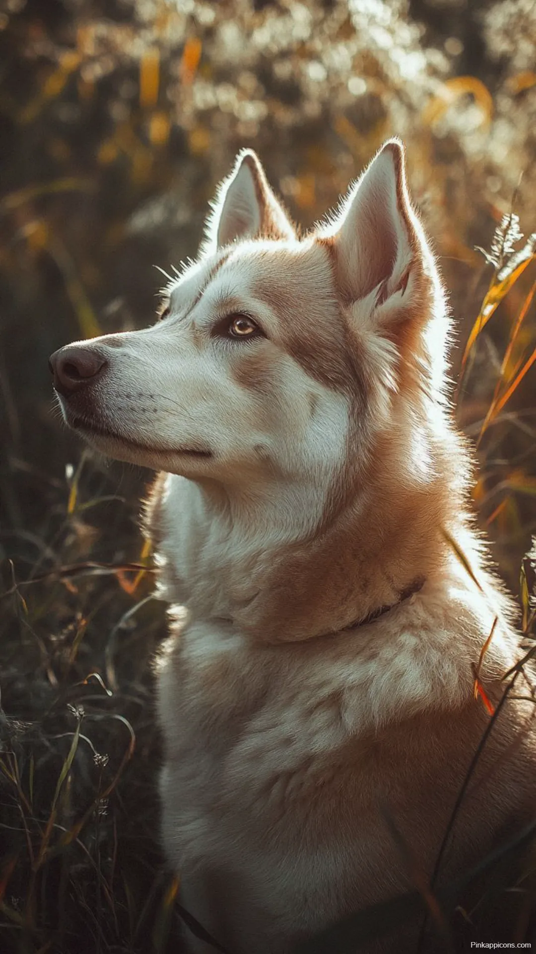 Dog Wallpapers Majestic Husky in Golden Field at Sunset for Desktop and Mobile Dog-Wallpapers Majestic Husky in Golden Field at Sunset for Desktop and Mobile