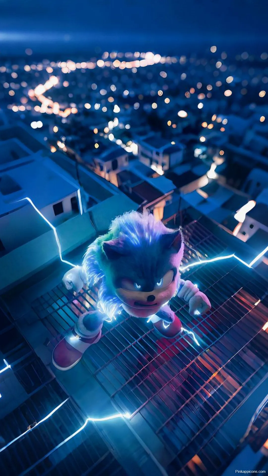 Electric Sonic on Rooftop Wallpaper Hyper Sonic Wallpapers Electric Sonic on Rooftop Wallpaper Hyper-Sonic-Wallpapers